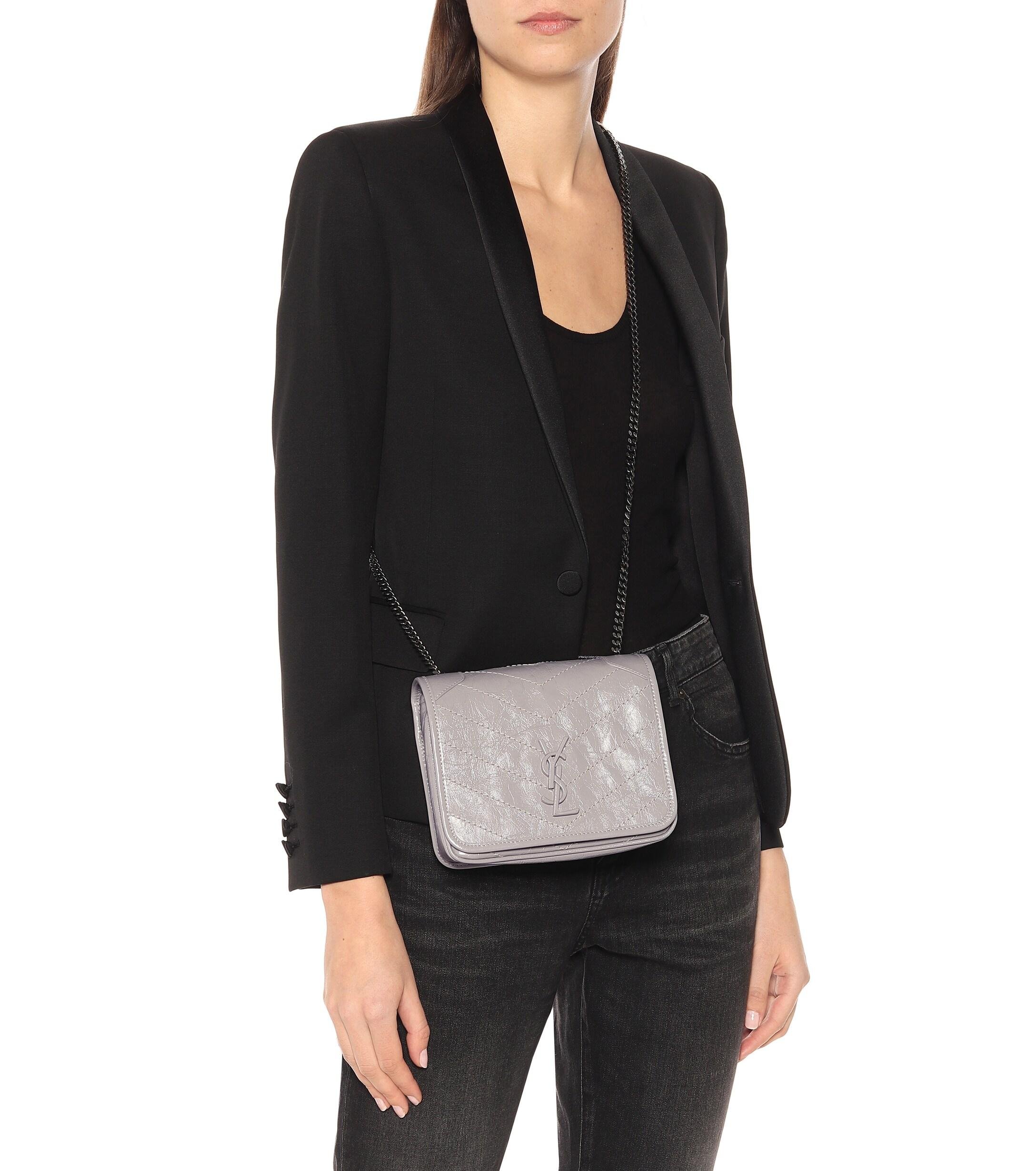 Saint Laurent Niki Mini Leather Shoulder Bag - Lyst