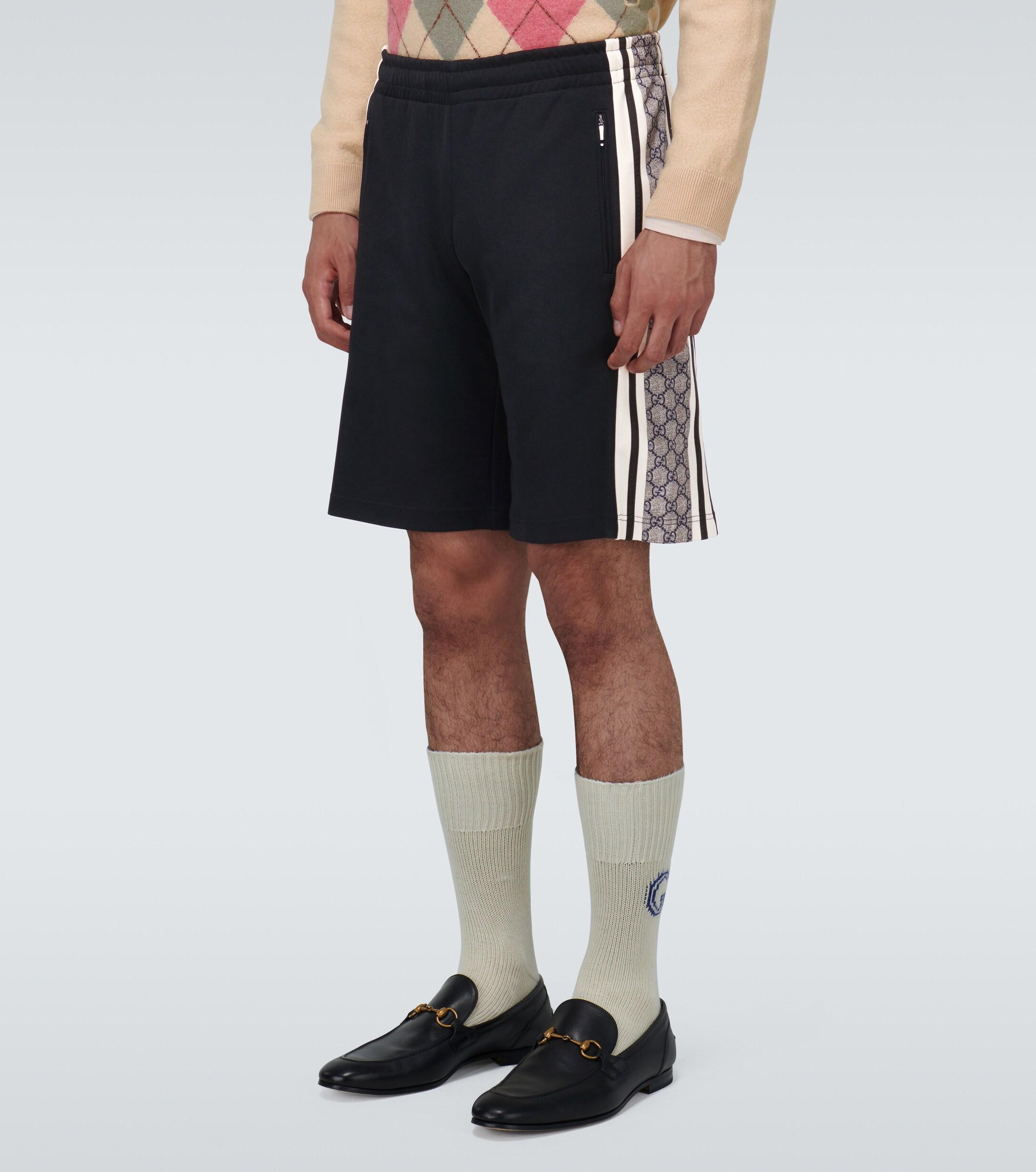 Gucci GG Supreme Basketball Shorts in Black for Men