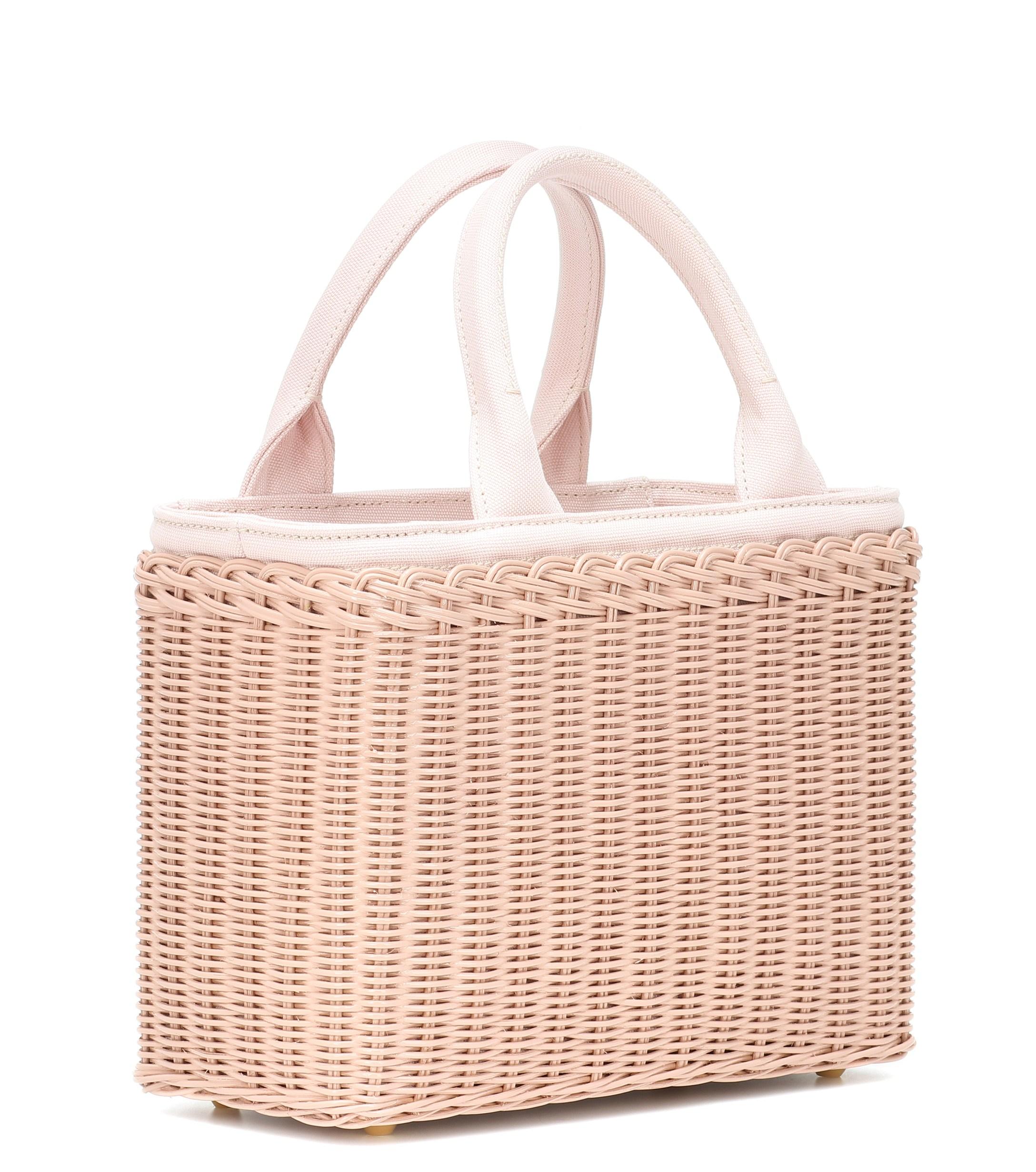 Prada Bamboo Basket Bag in Pink | Lyst