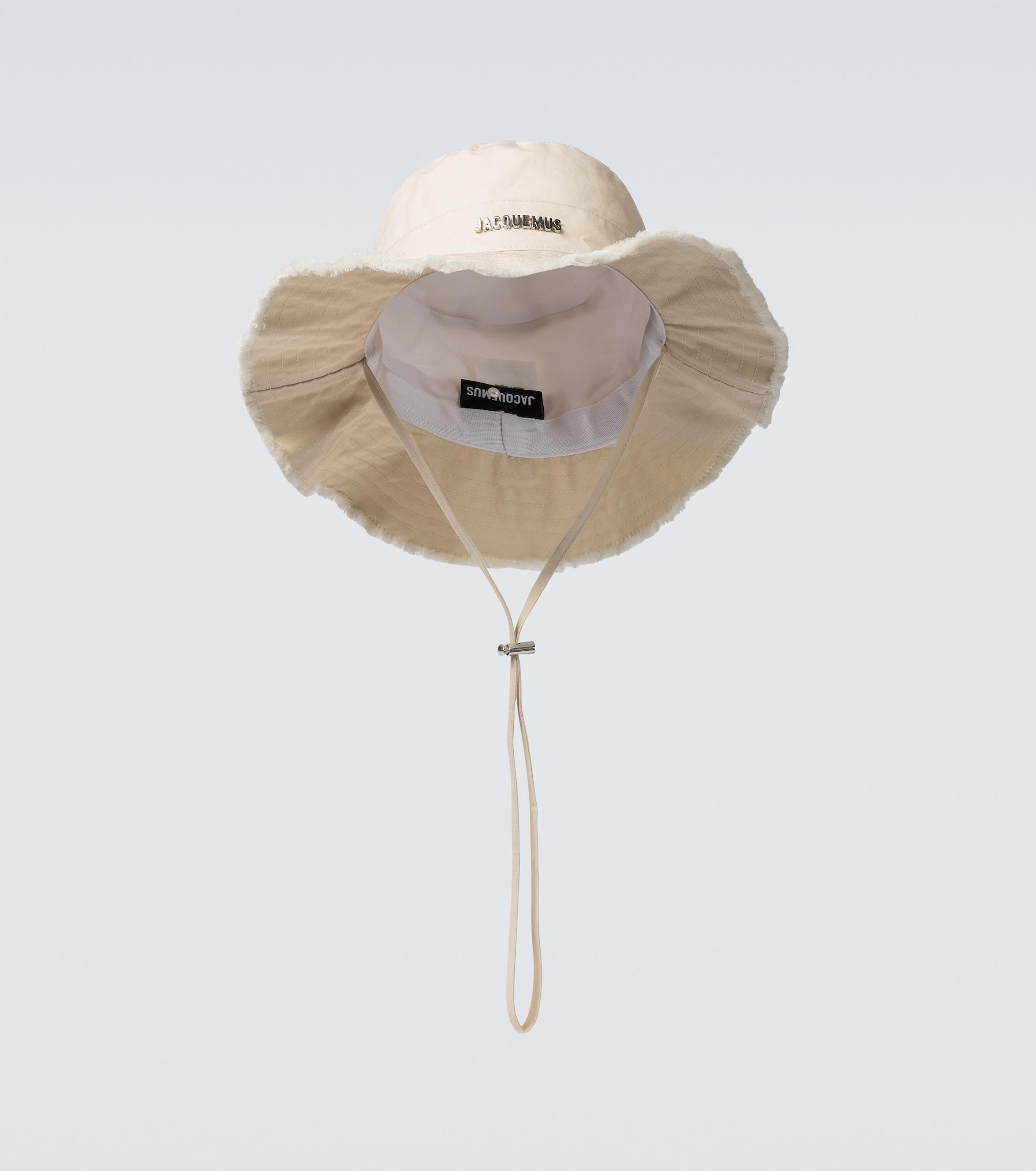 CAPPELLO BUCKET IN COTONE BIOLOGICO CON STAMPA LOGOPatou in Cotone di colore Bianco Donna Cappelli da Cappelli Patou 