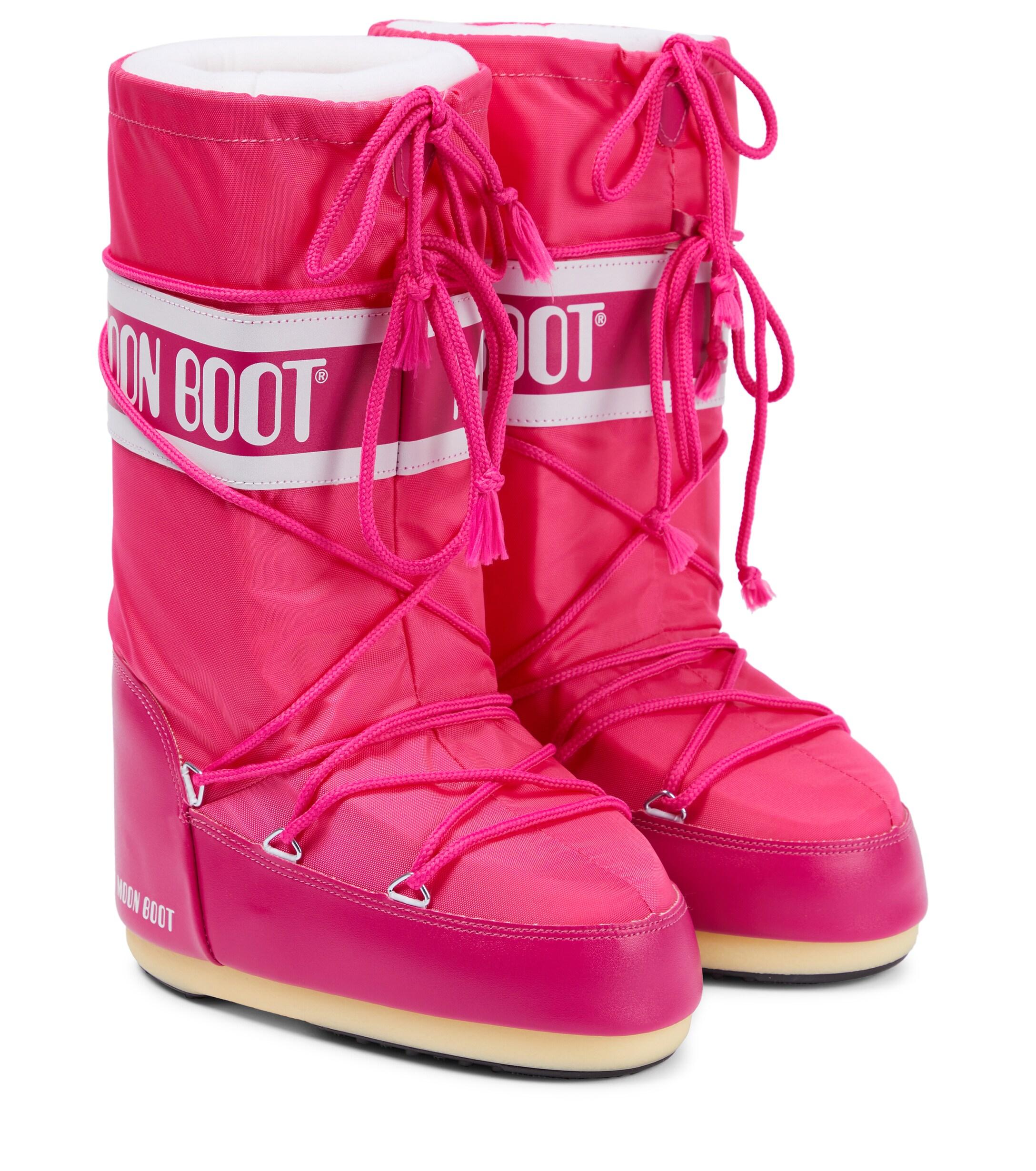 Bottes Caoutchouc Moon Boot en coloris Rose Femme Bottes Bottes Moon Boot 