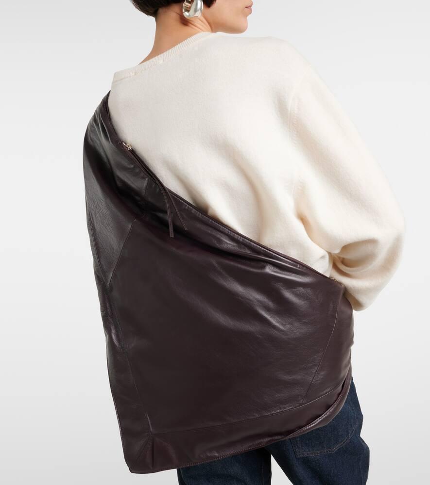lemaire-designer-brown-Scarf-