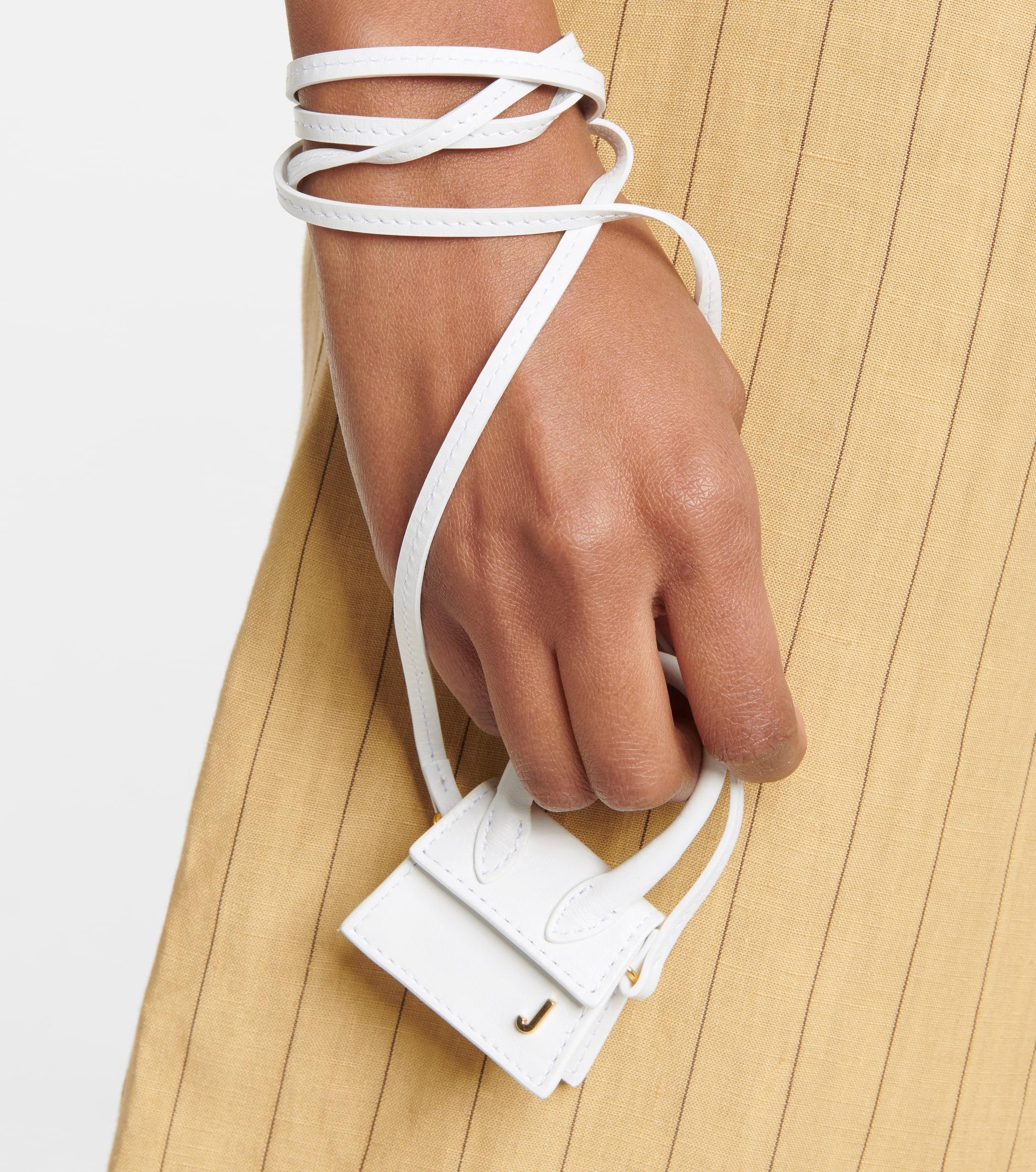 Jacquemus Le Petit Chiquito Leather Crossbody Bag in White | Lyst