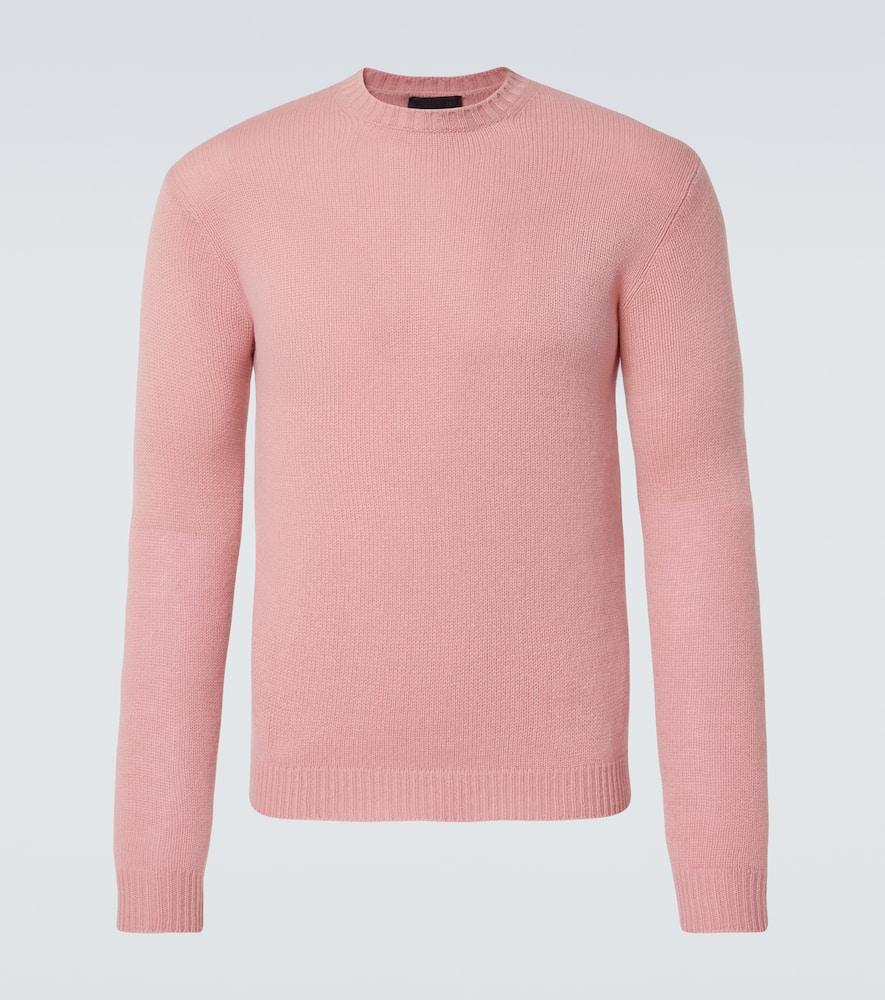 【送料&関税込】Prada Melange Pastel Pink Wool Sweater Pink Prada Knitwear for Men | Lyst