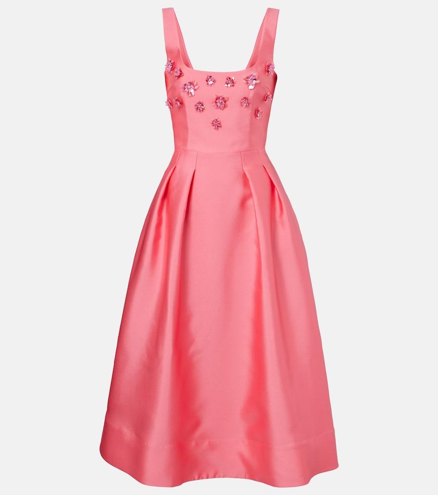 rebecca taylor pink metallic dress Rebecca Taylor Fleur Rose Gold Pink Floral Metallic Silk Dress Sz 16 NWT  $495