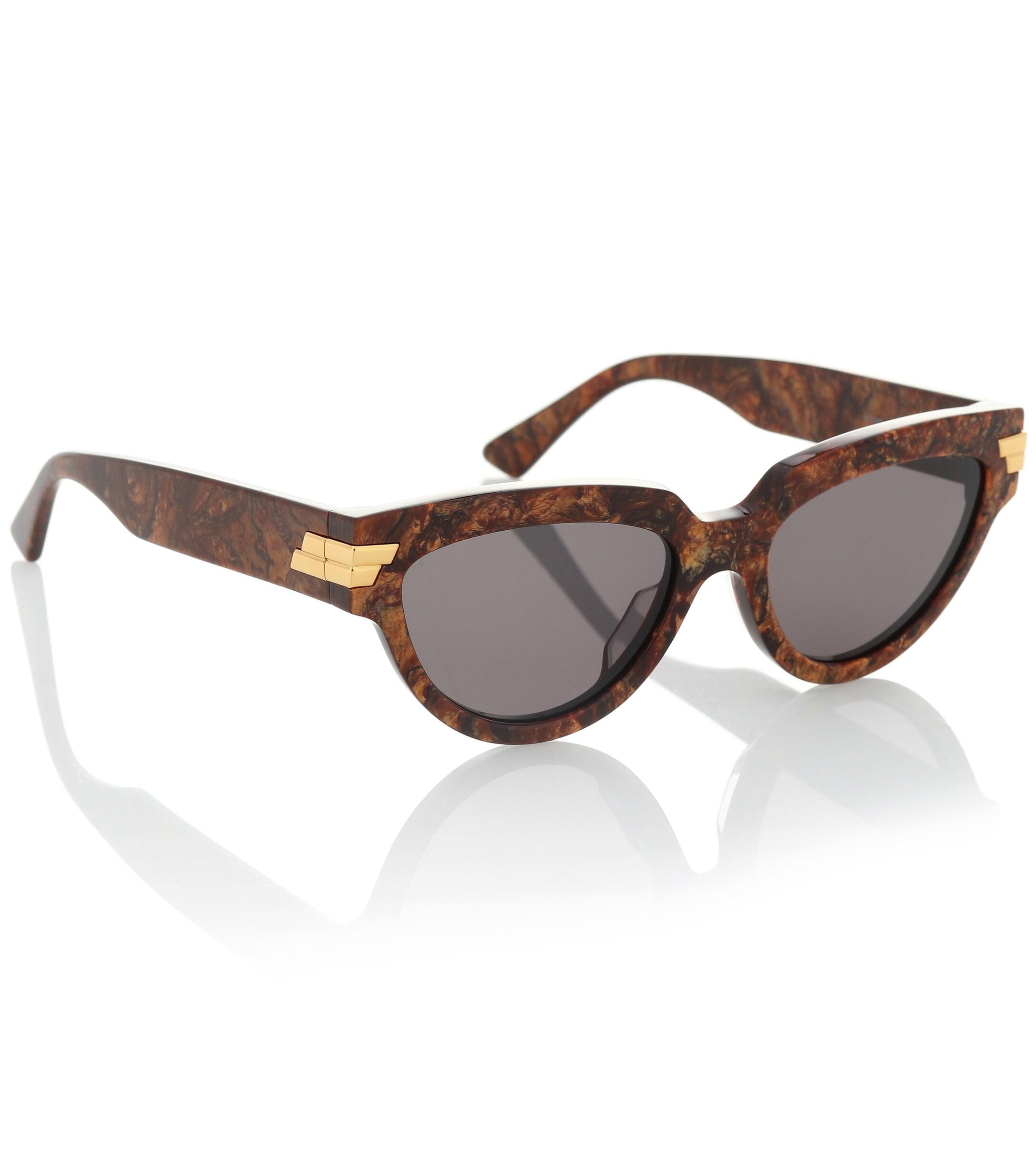 Bottega Cateye Sunglasses in Brown Lyst