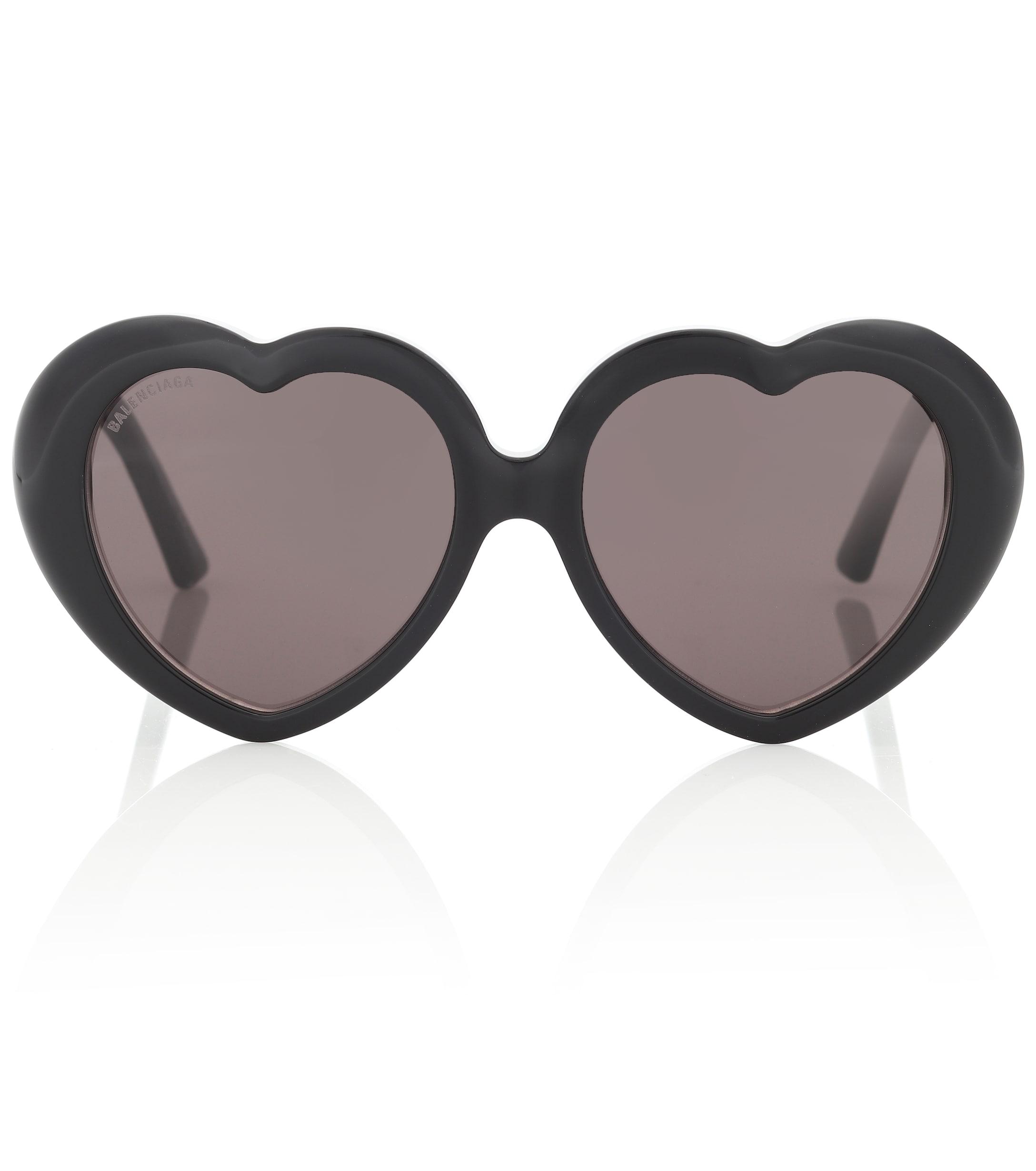 balenciaga heart sunglasses