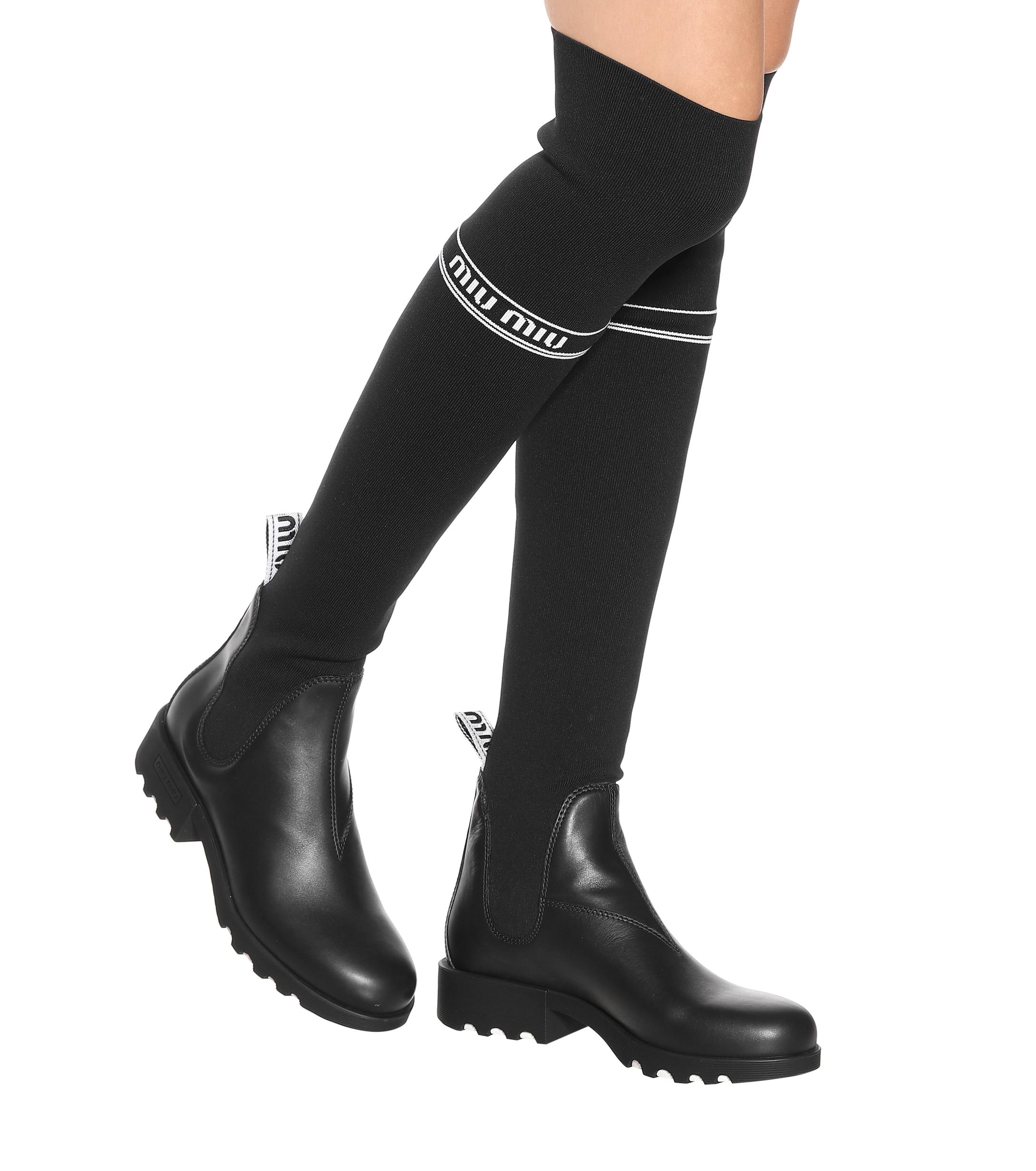 miu miu thigh high boots