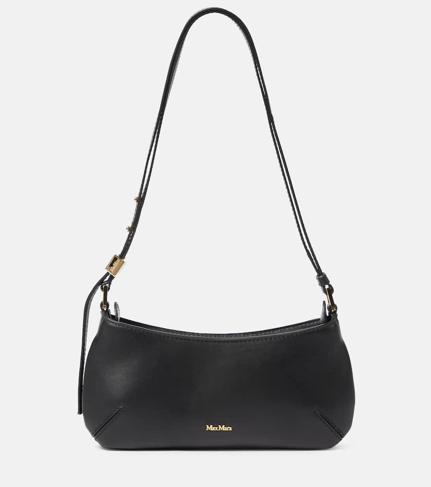 【送料&関税込】Max Mara Black Leather Mmsummer Shoulder Bag 関税&送料込】Max Mara Black Leather Mmsummer Shoulder Bag