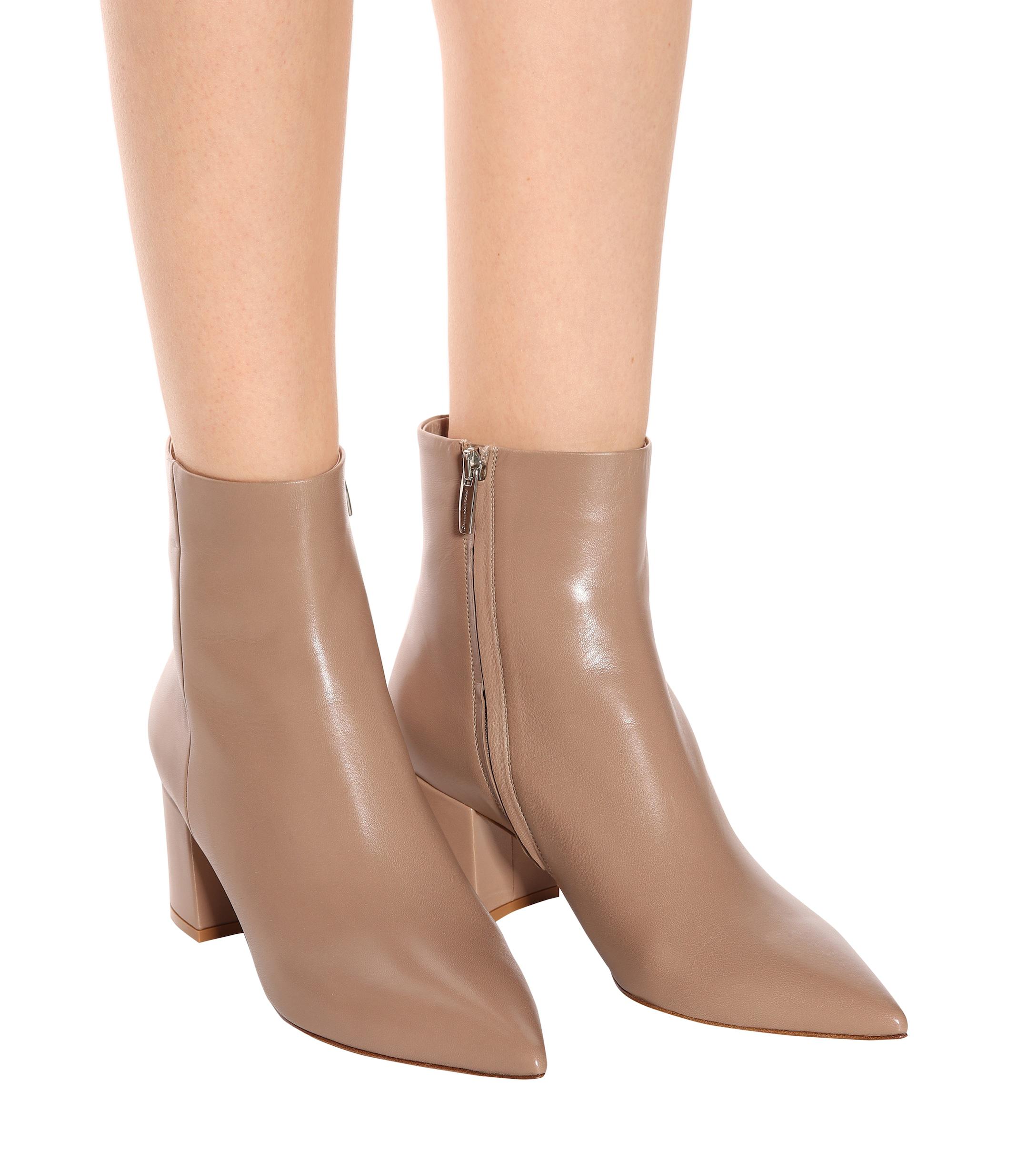 gianvito rossi croft leather ankle boots