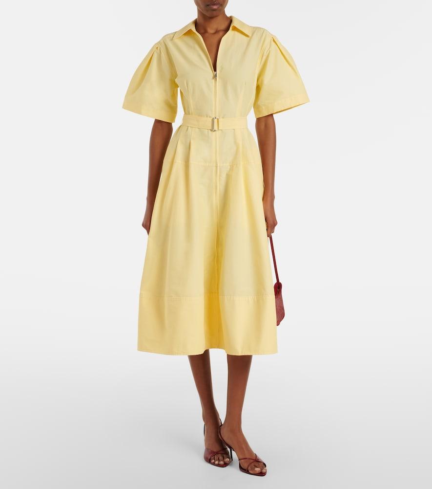 jonathan simkhai shirt dress Jonathan Simkhai Cleo Cotton-blend Poplin Mini Shirt Dress Bright Green 2 (UK6 / XS) Simkhai