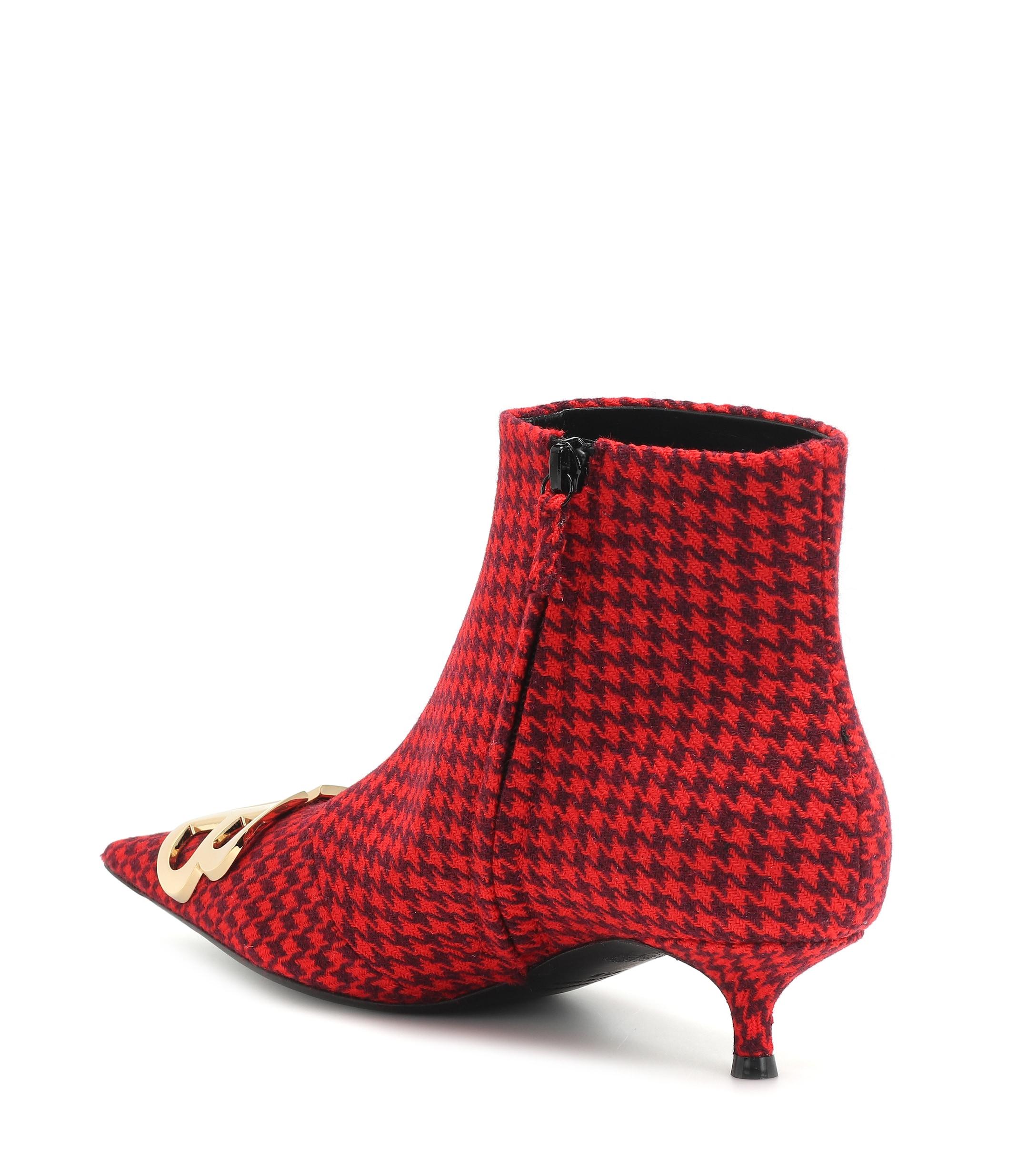 balenciaga bottes rouge