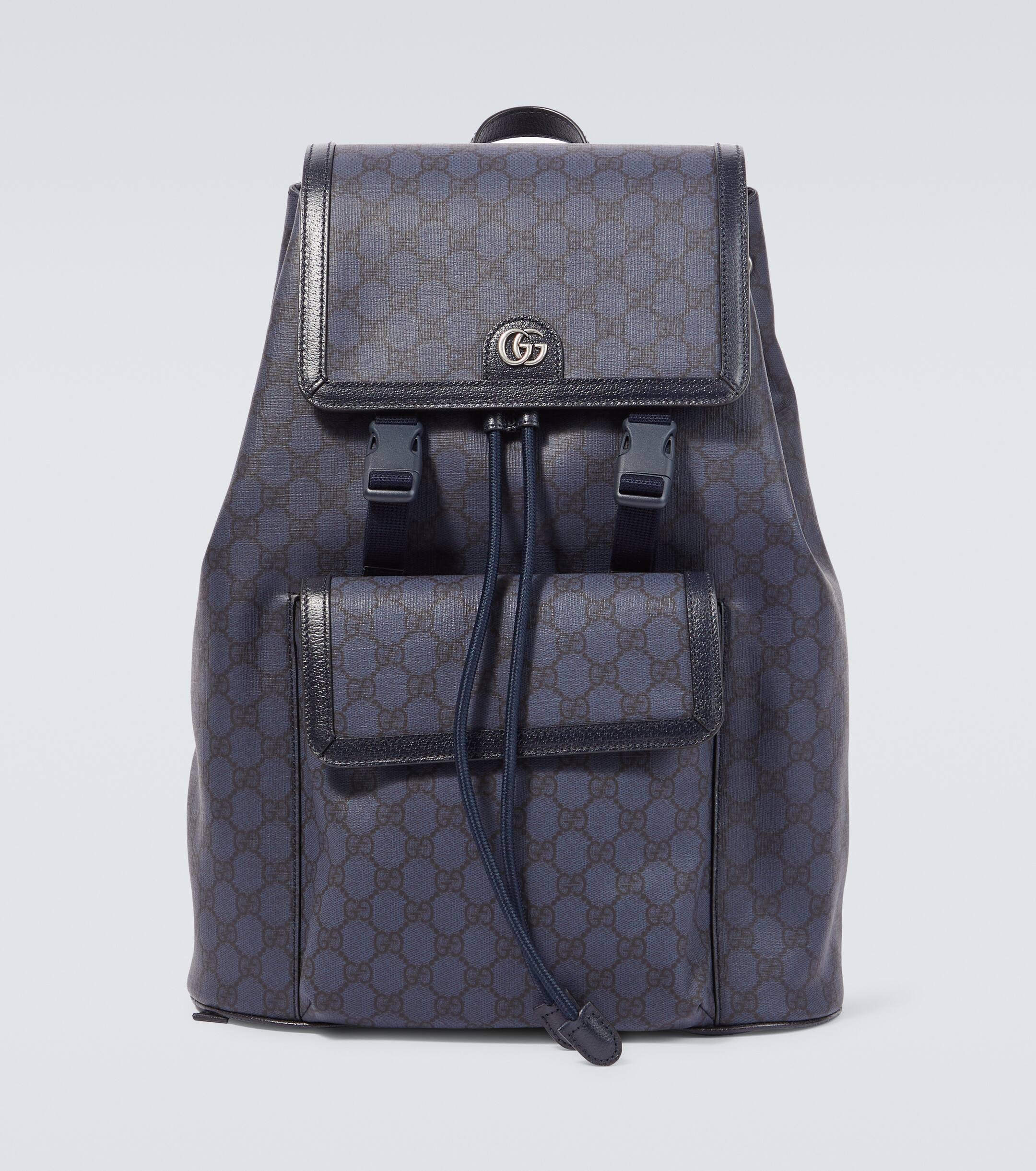 Black gucci supreme backpack hot sale