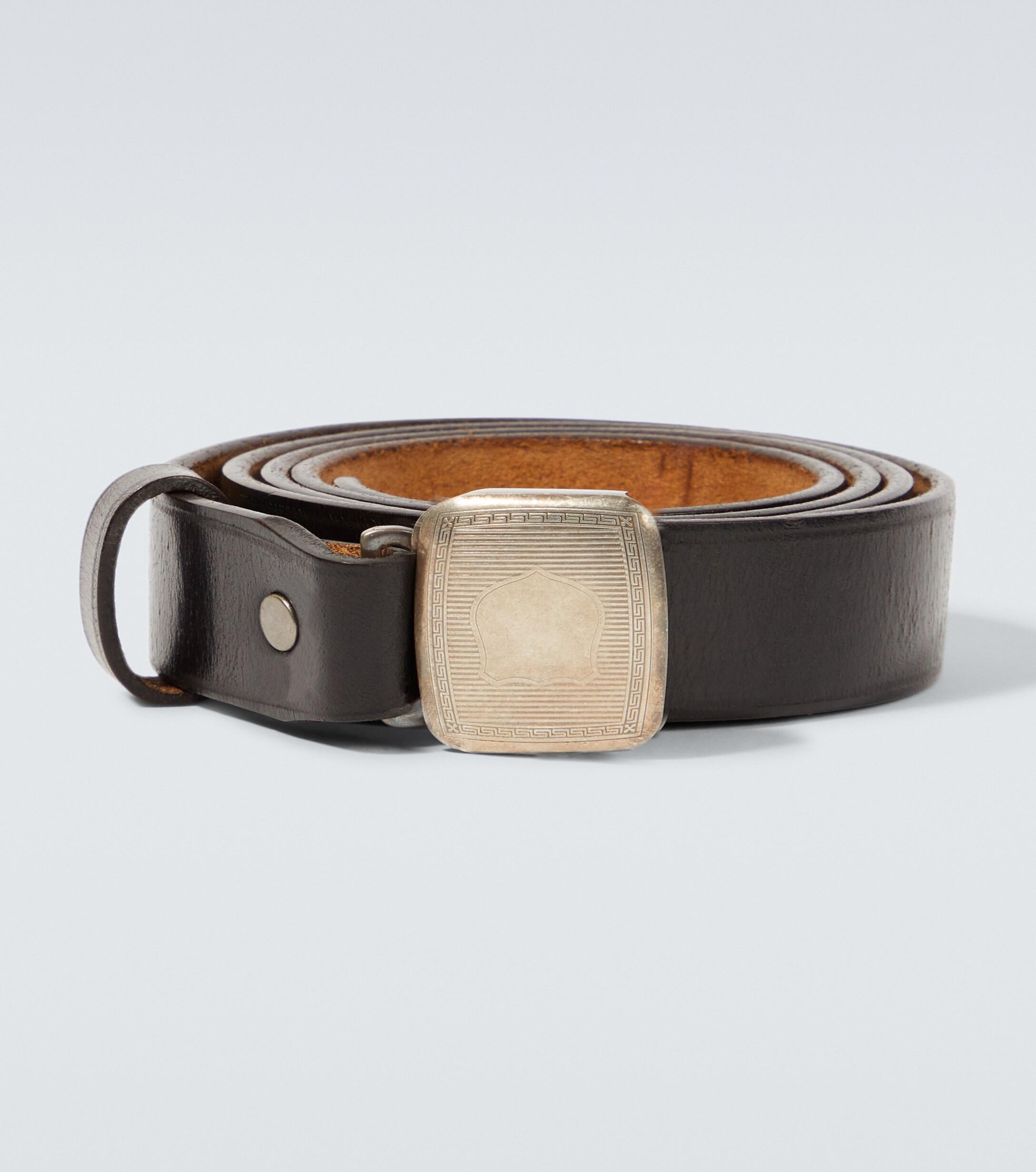 小物 RRL Vincennes Leather Belt RRL Vincennes Leather Belt - Baked Brown | Casual Belts