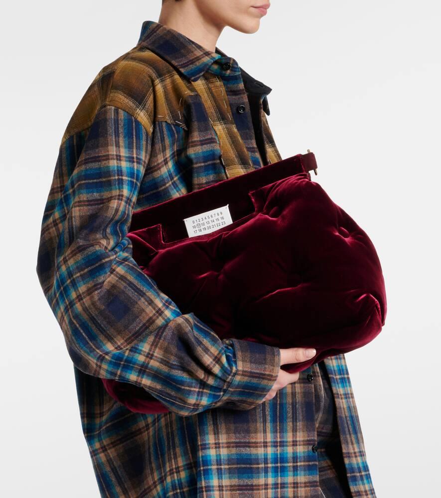 直営店▲Maison Margiela▲Glam Slam shopping small Velvet Black Velvet Small Glam Slam Shopping Bag | Maison Margiela