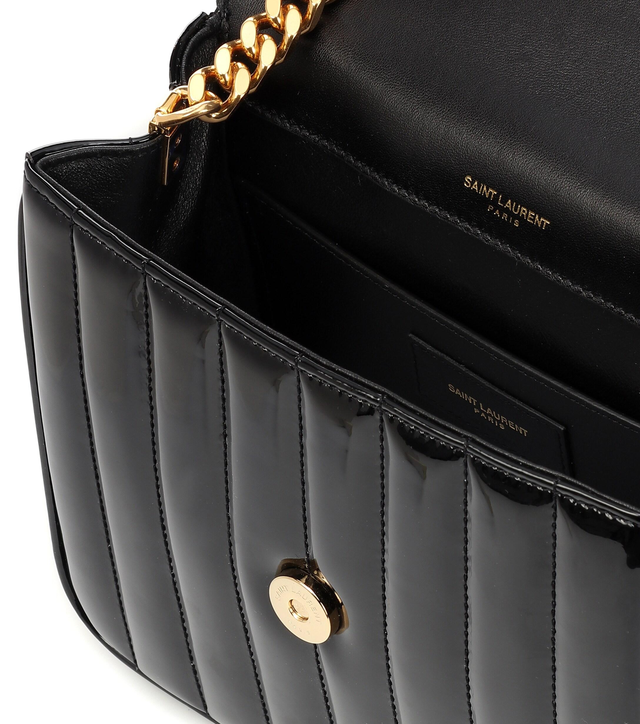 Saint Laurent Vicky Medium Leather Crossbody Bag in Black Lyst