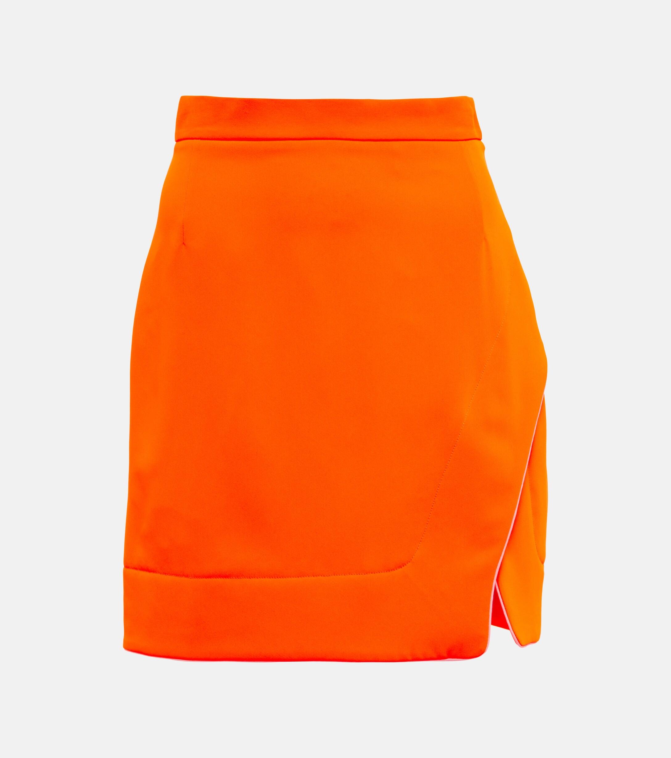 Vivienne Westwood High-rise Crepe Miniskirt in Orange | Lyst UK