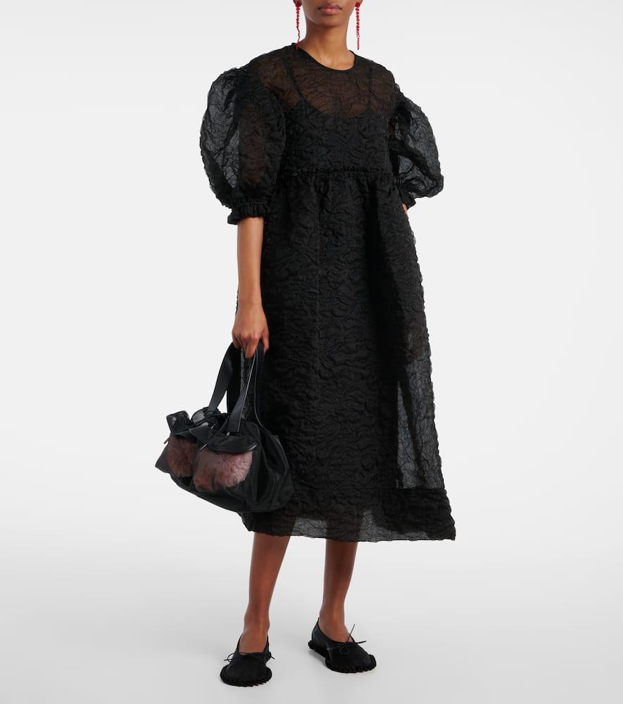 【Simone Rocha】 Carnation Pocket leather-trimmed tote bag Carnation Pocket leather-trimmed tote bag in neutrals