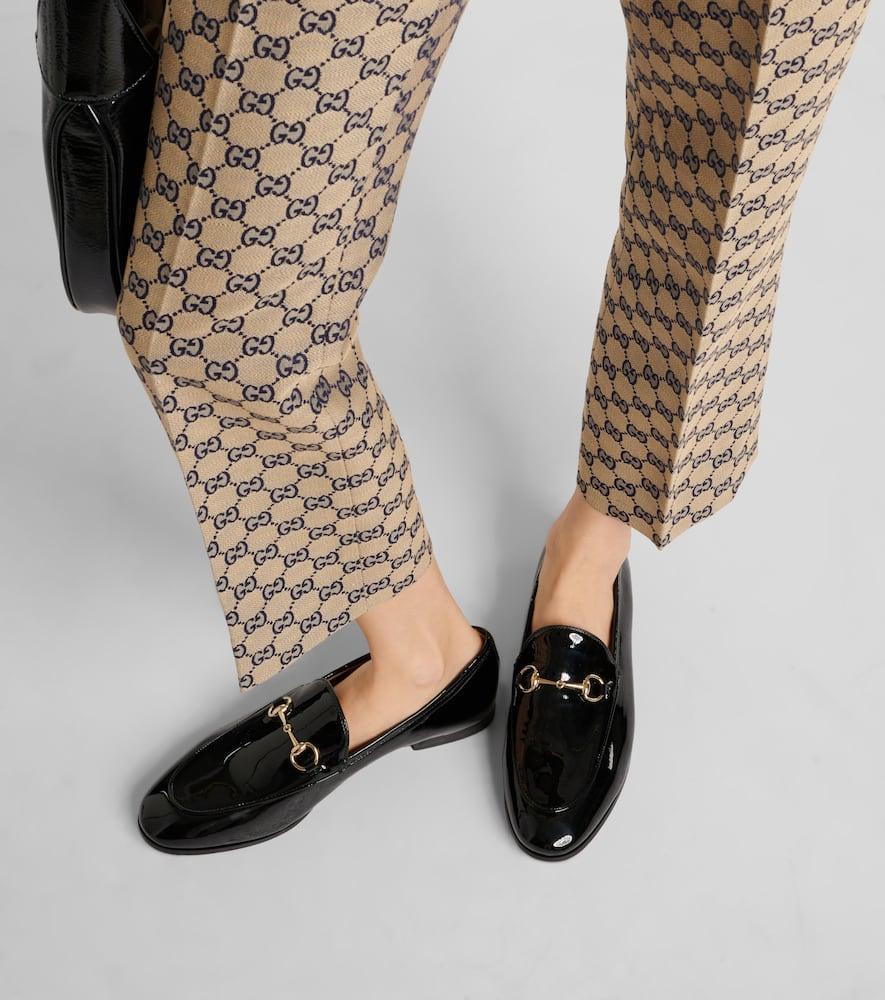 Gucci Jordaan Horsebit Patent Leather Loafers in Black | Lyst display picture 1