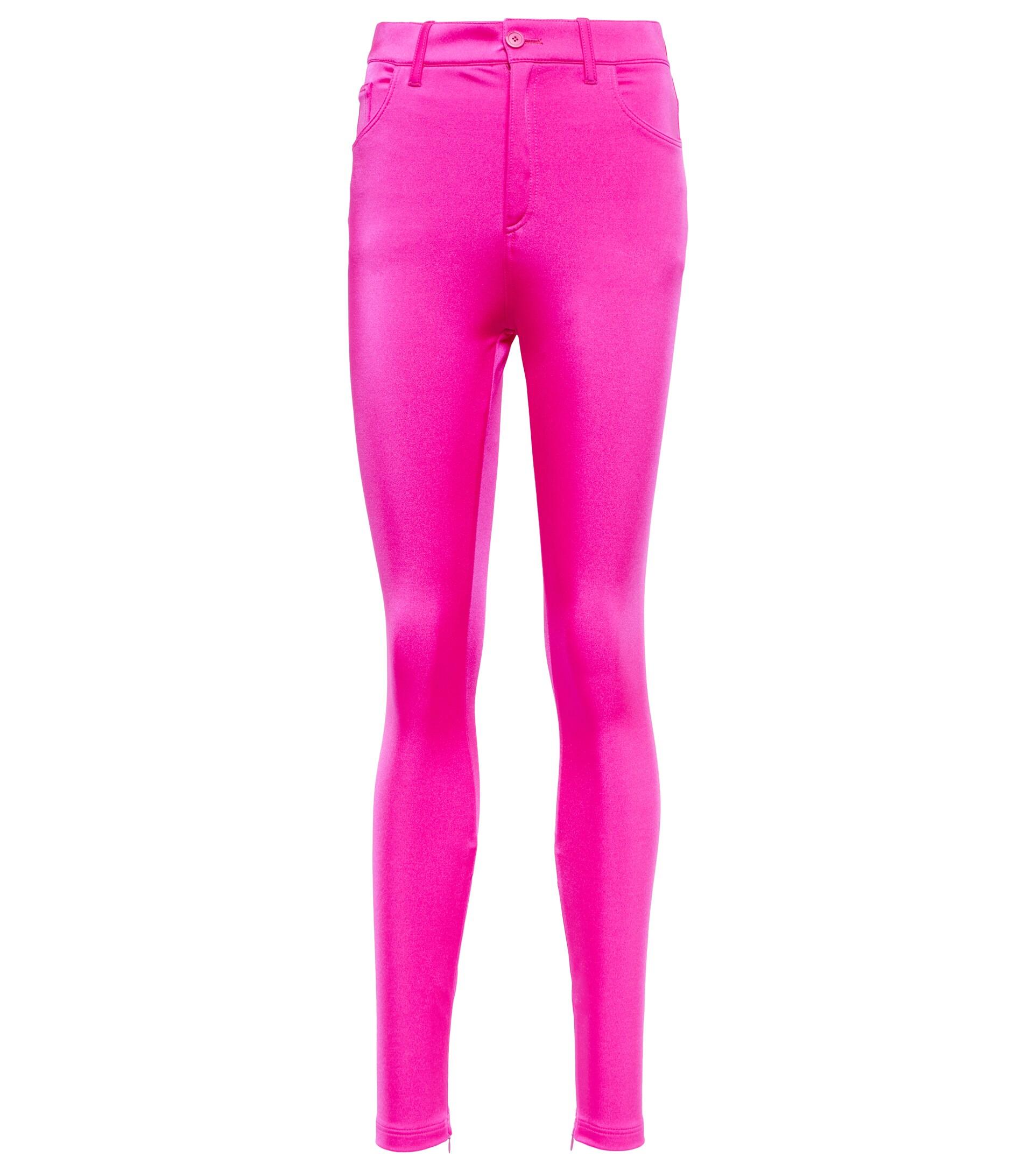 Balenciaga High-rise Jersey leggings in Pink | Lyst