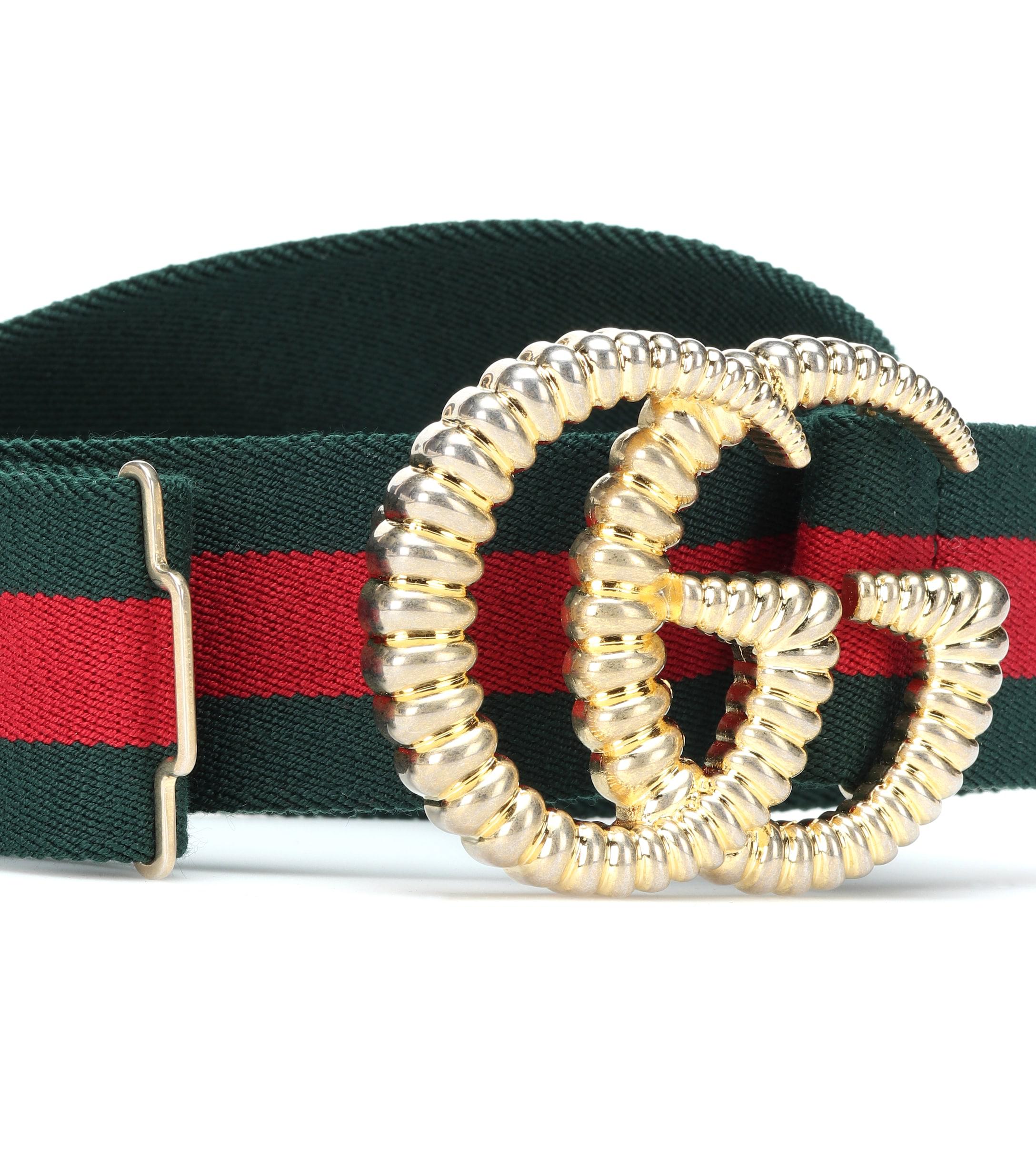 gucci web stripe belt