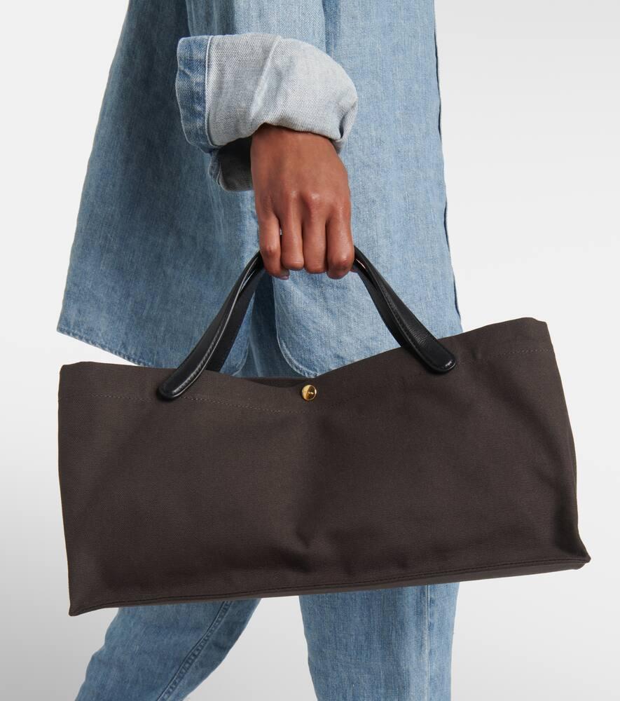 The Row Idaho Medium Canvas Tote Bag in Brown Lyst