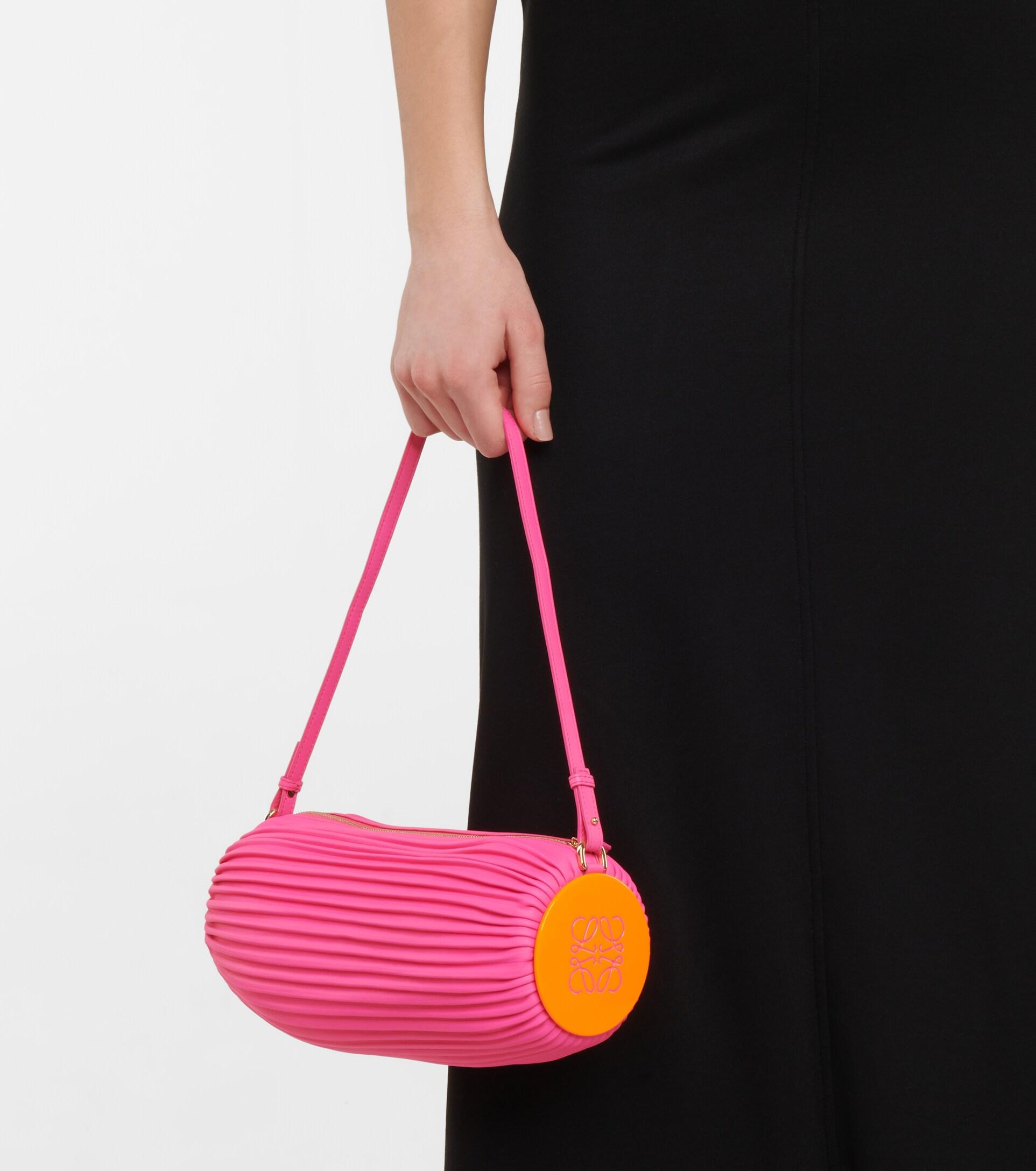 Loewe Bracelet Convertible Leather Shoulder Bag in Pink | Lyst