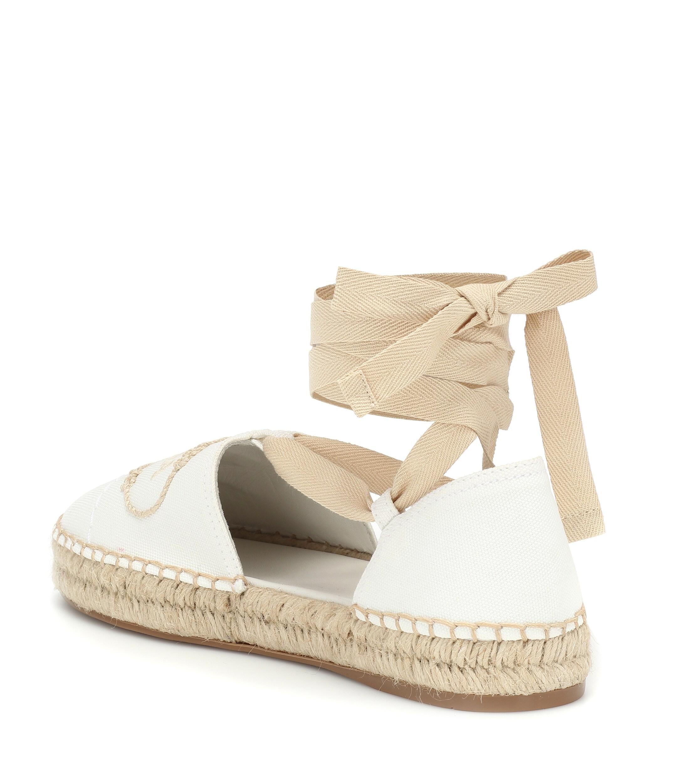 prada white espadrilles