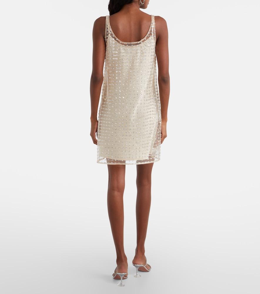 marina beaded v neck dress STAUD, Tommy Beaded Bag in Derby main image 0