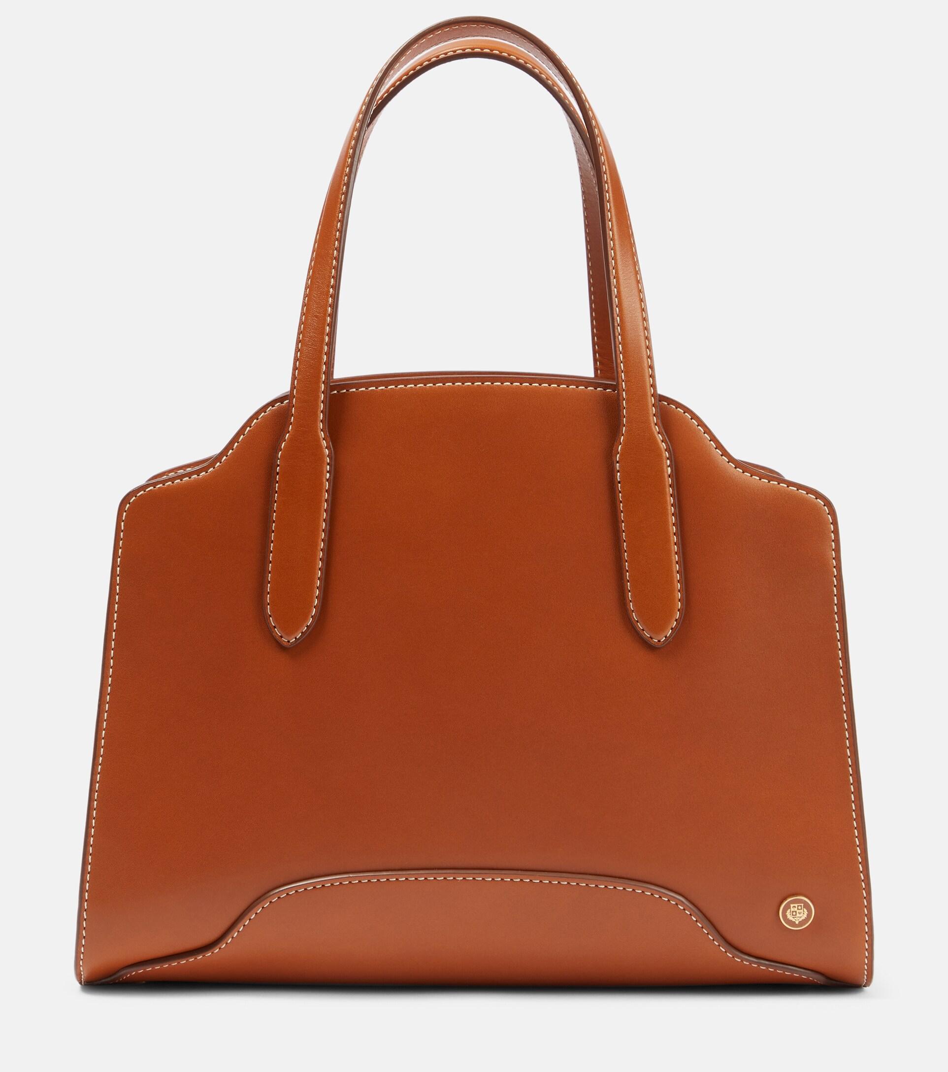Loro Piana Sesia Medium Leather Tote Bag in Brown Lyst