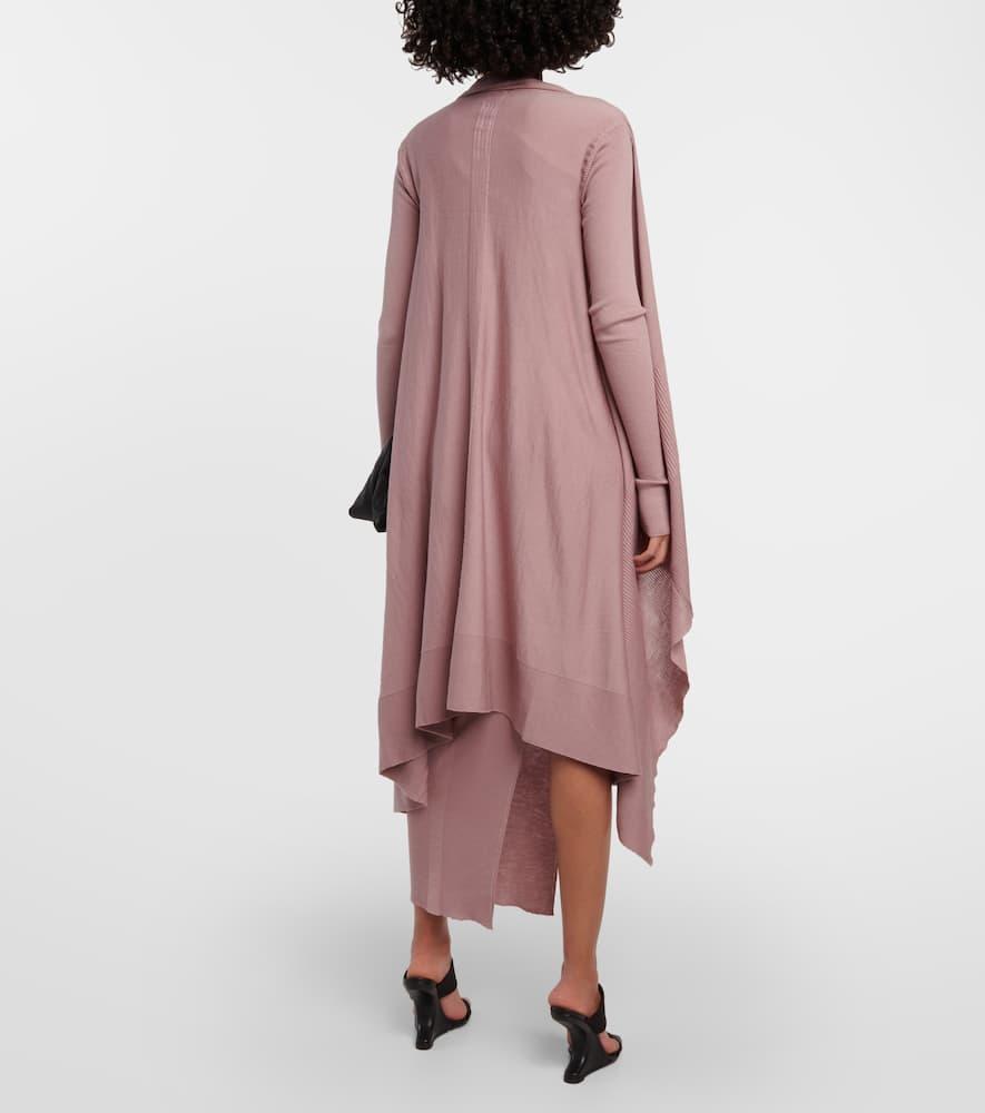 Rick Owens Short Wrap virgin wool cardigan - Pink