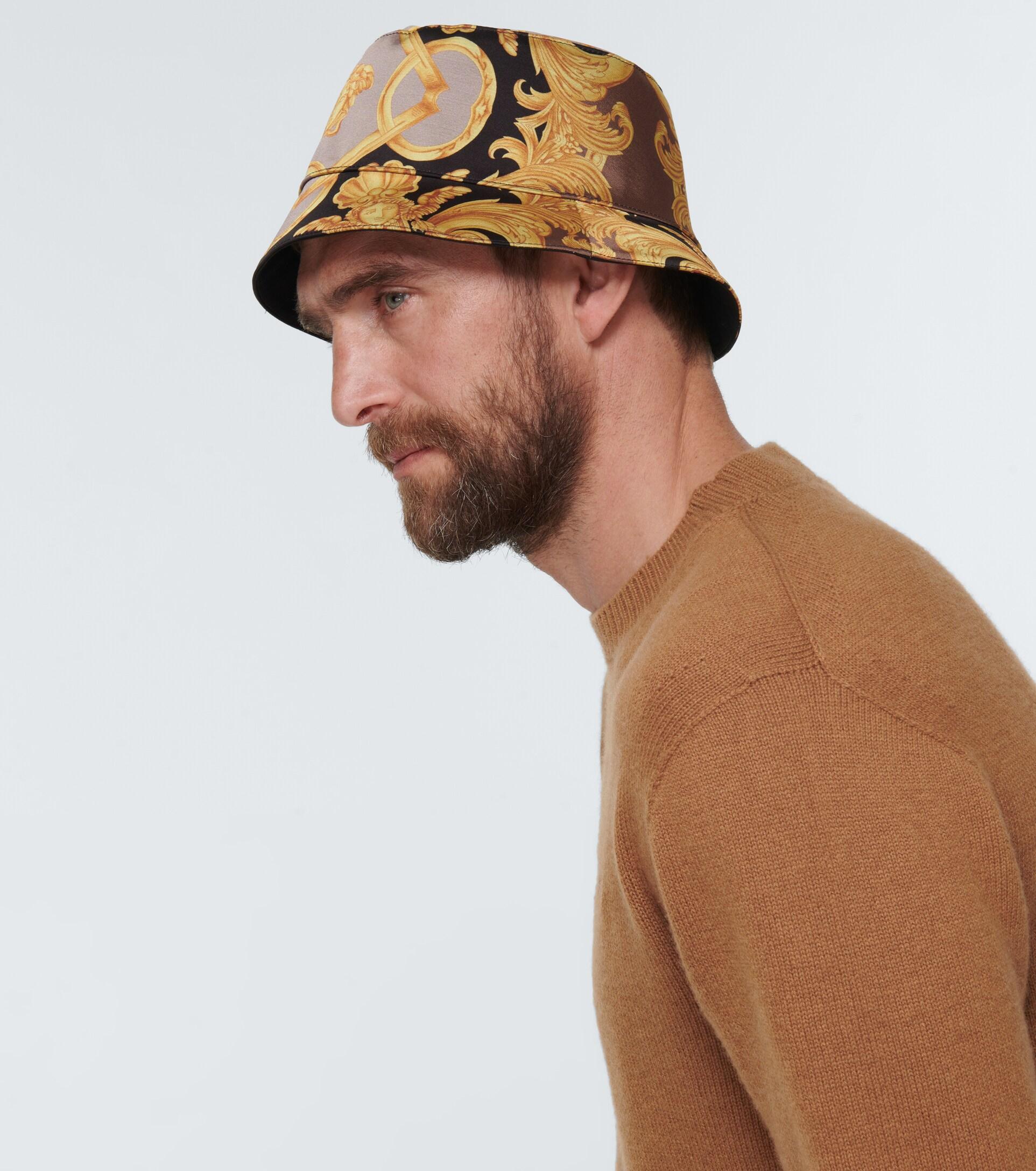 Versace La Medusa Bucket Hat in Metallic for Men | Lyst
