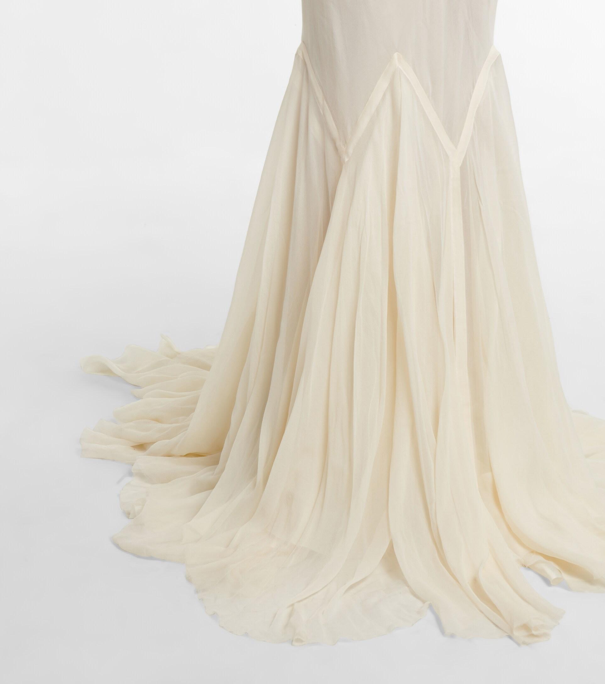 glam white dress Ivory Hollywood Glamour Wedding Dress - Satin Wedding Dress with Slit