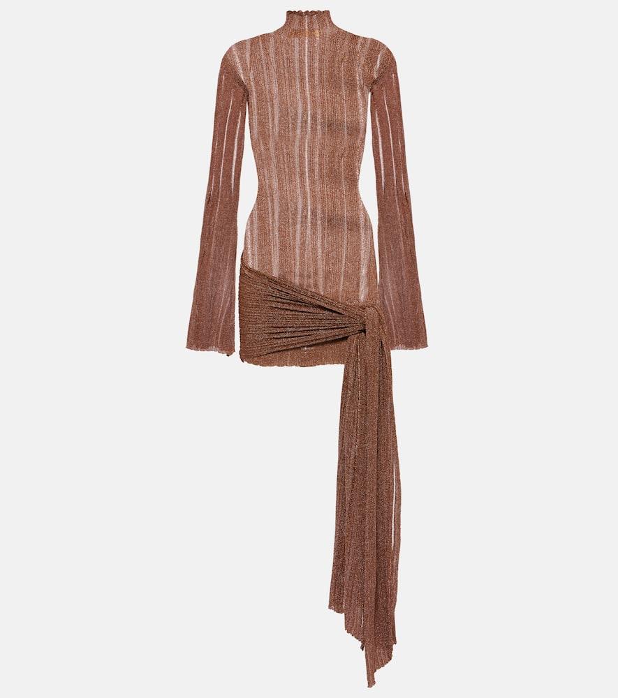 knee length dresses for ladies Naomi Lace Draped Mini Dress – shopUNIQUES.com main image 0