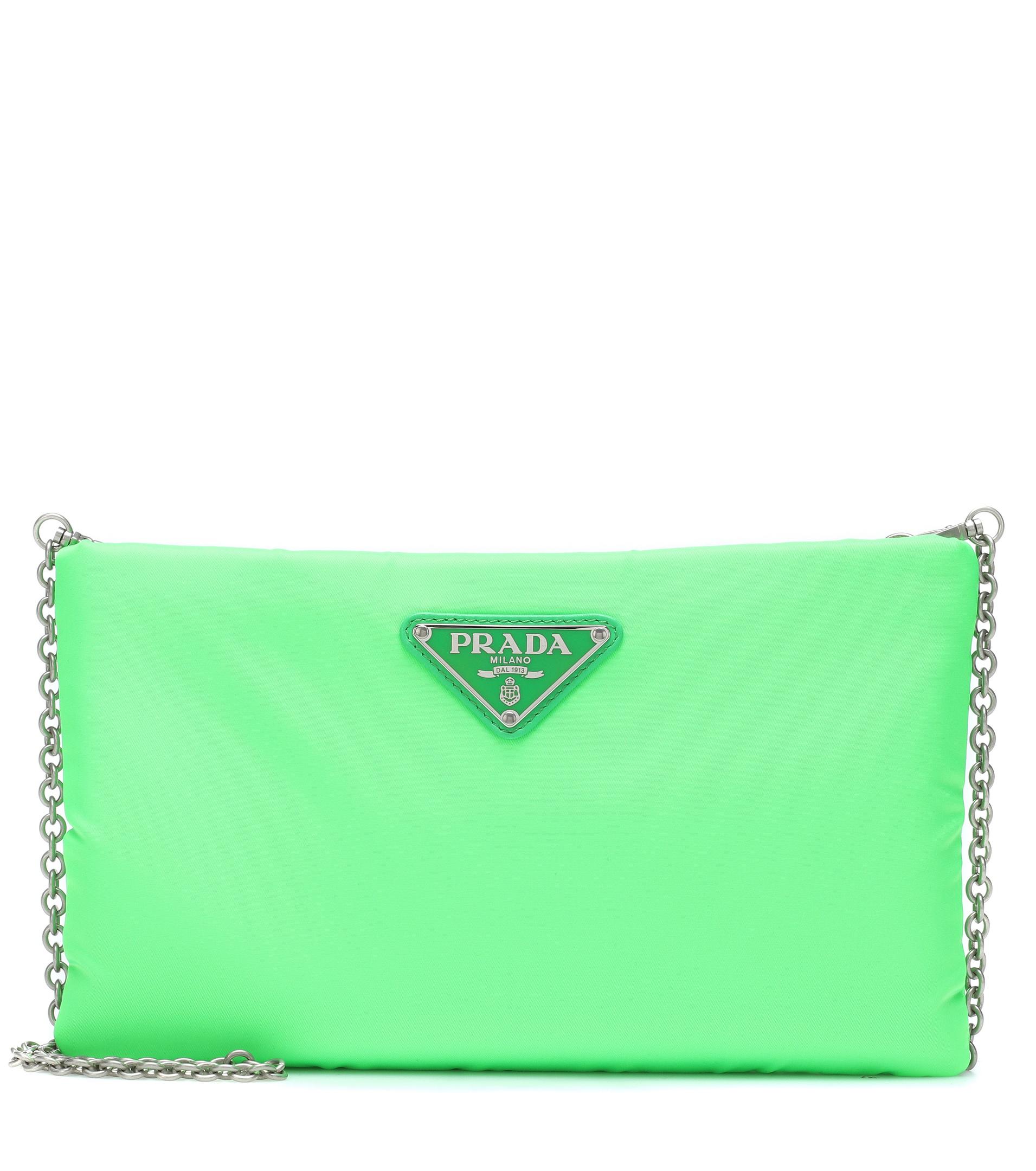 prada fluo clutch