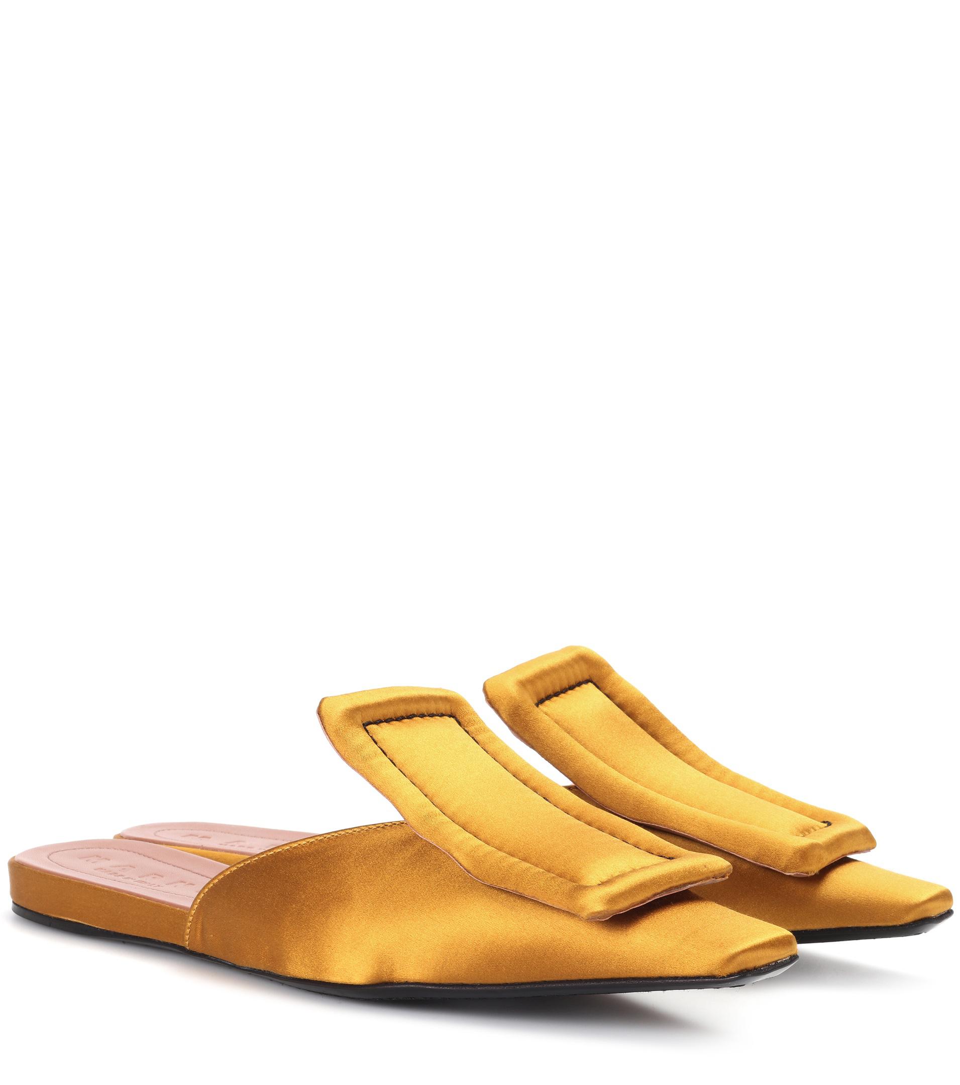 marni satin slippers