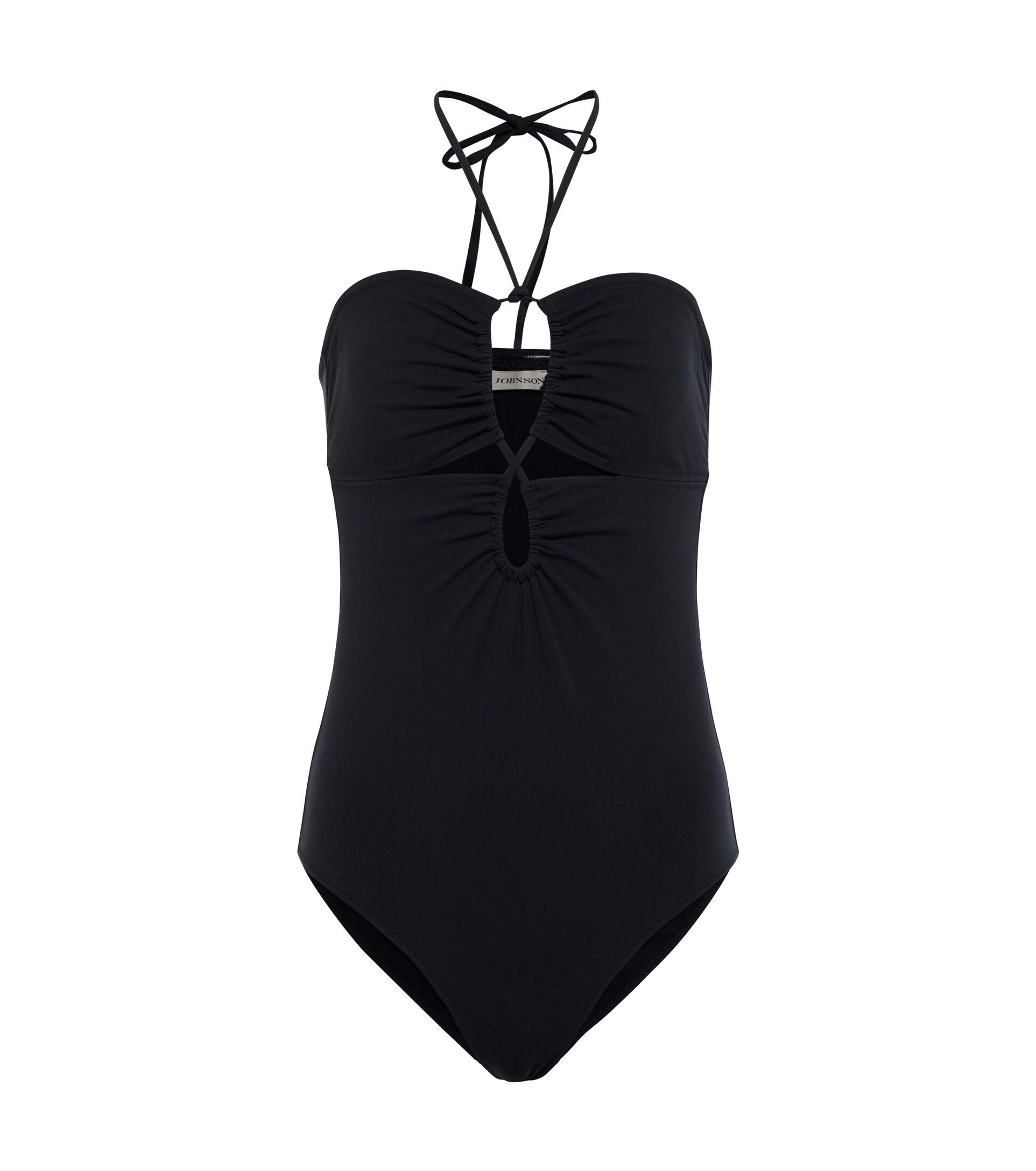 Ulla Johnson Minorca Maillot Swimsuit in Black | Lyst