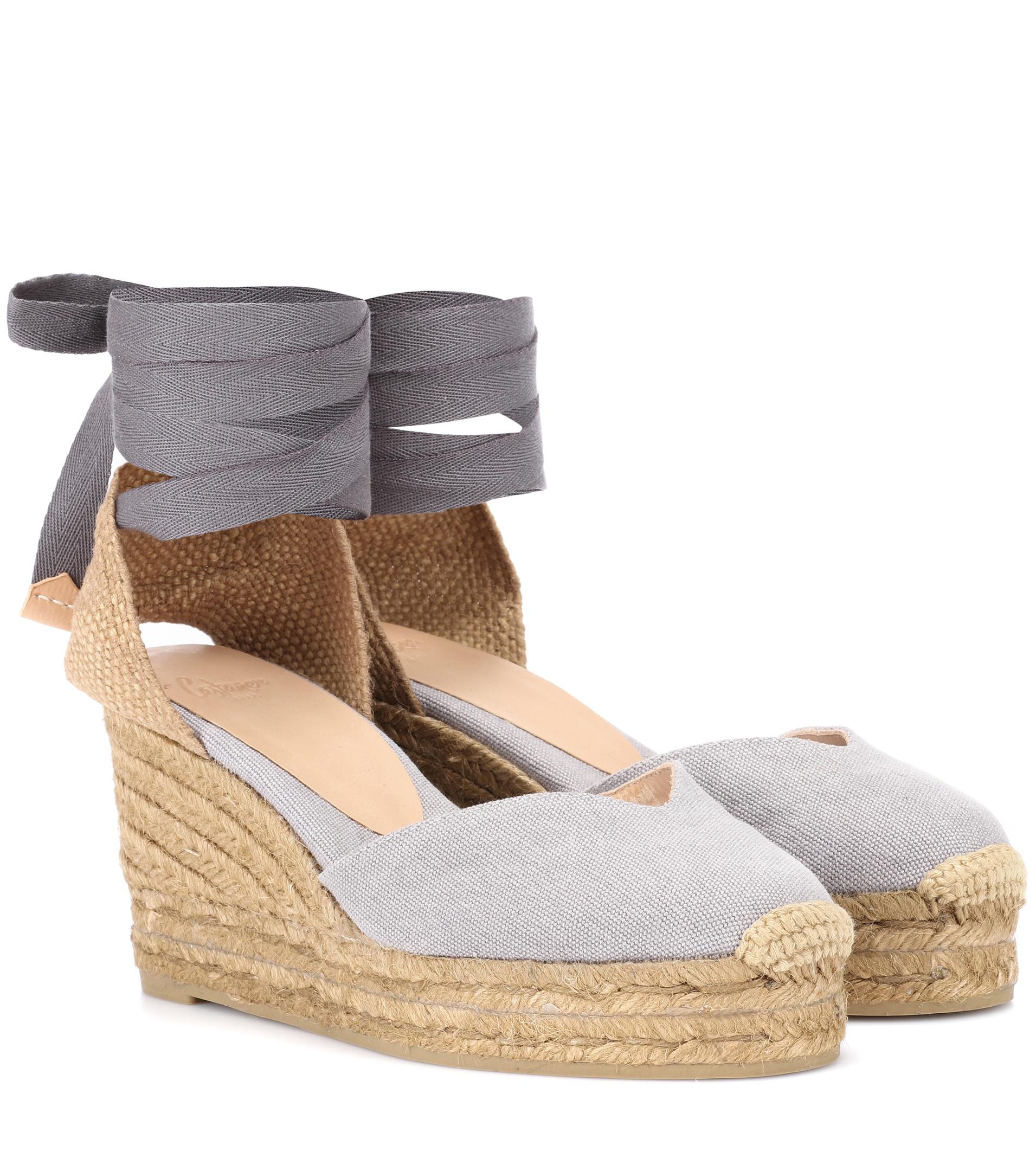 castaner grey wedges