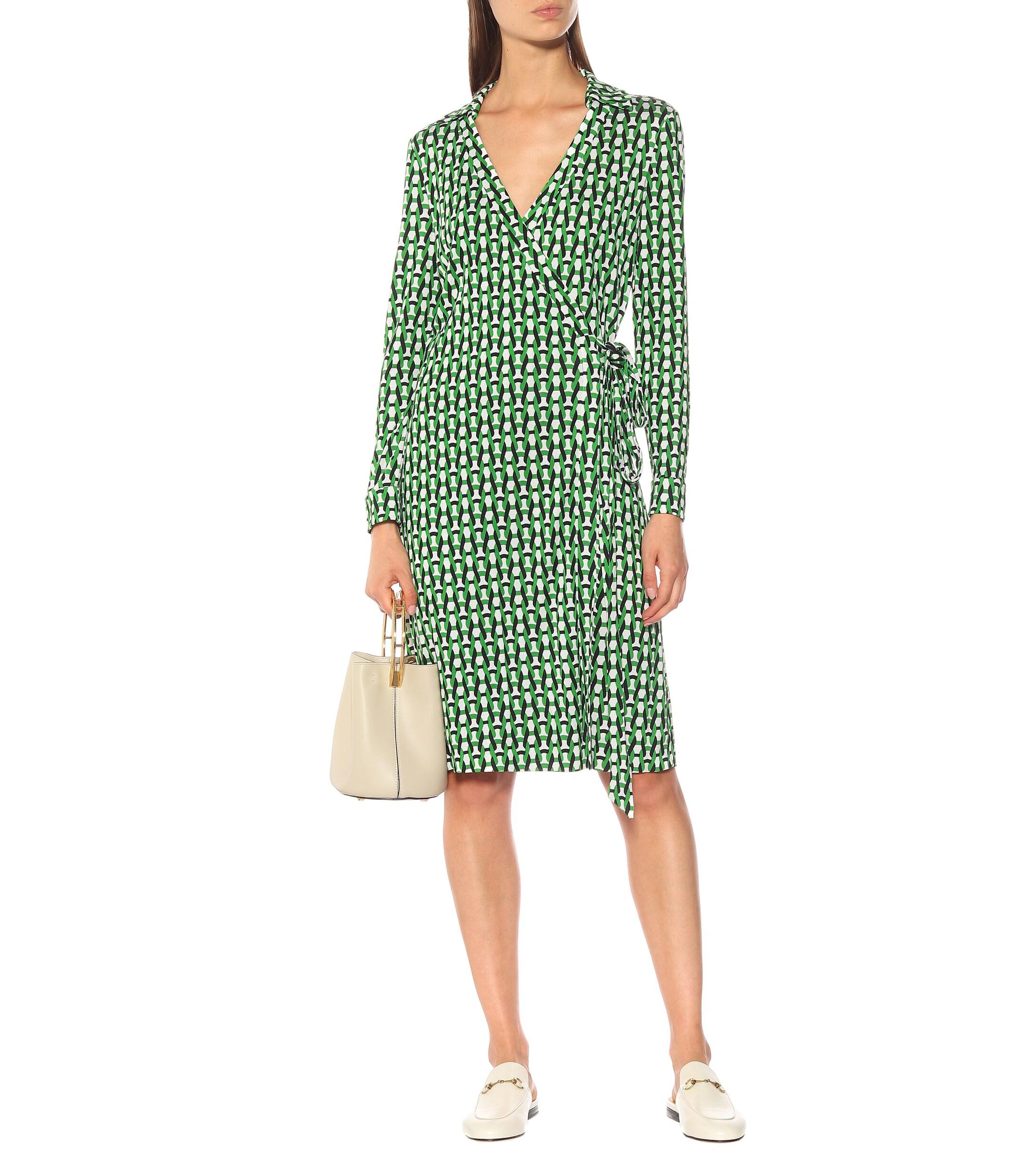 Robe portefeuille New Jeanne Two imprimée en soie Diane von