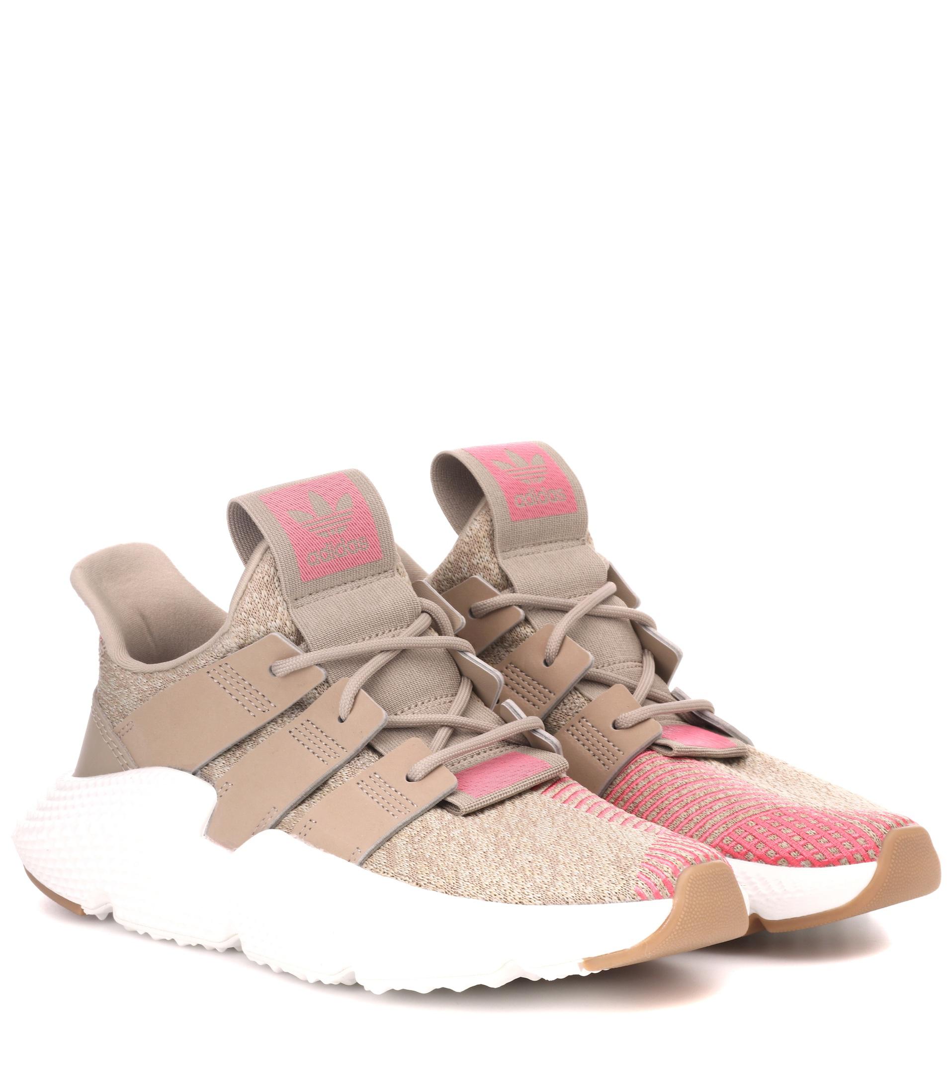 adidas originals prophere sneakers in beige and pink adidas originals prophere sneakers in beige and pink
