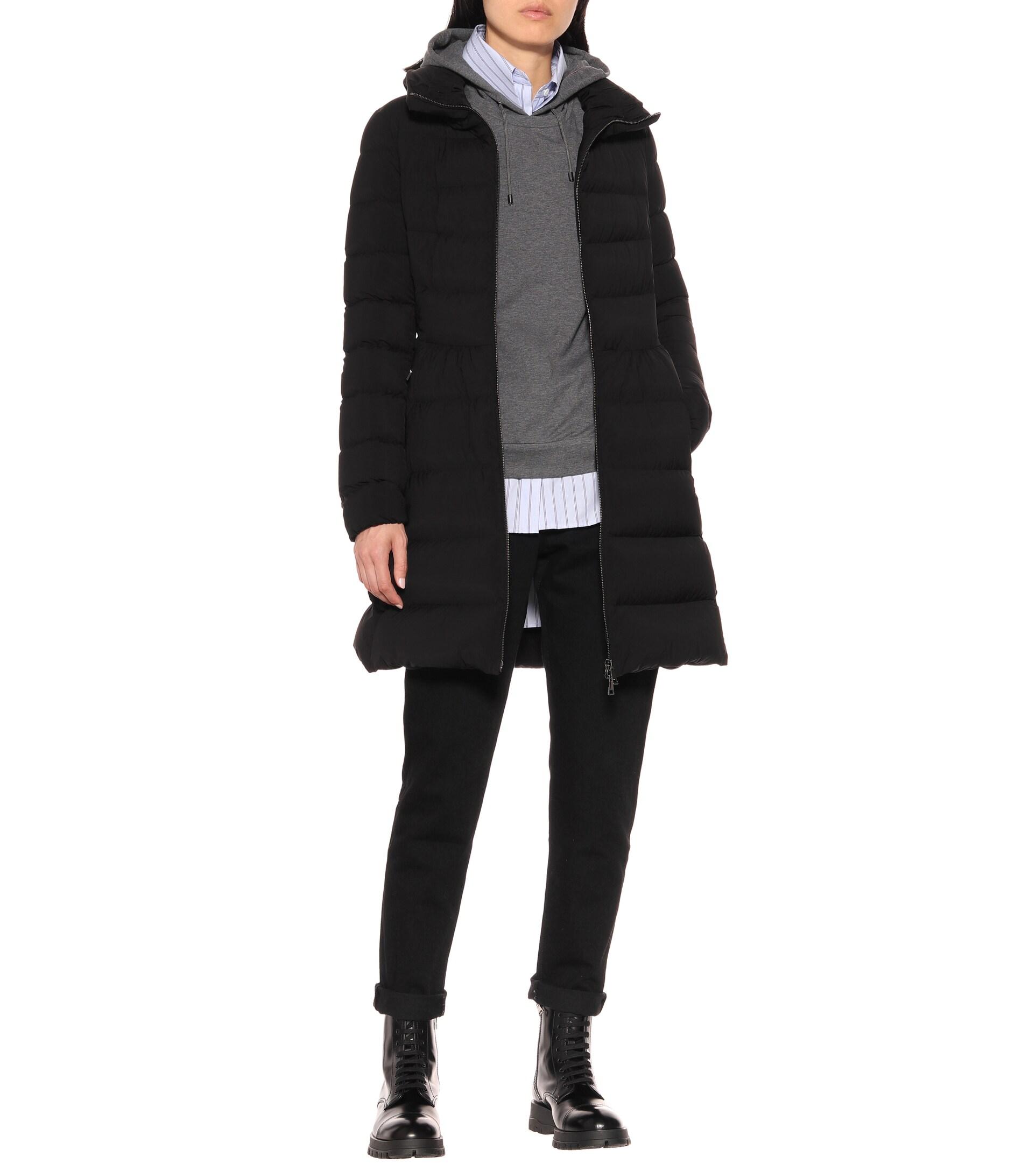 Moncler Nevalon Coat in Black | Lyst