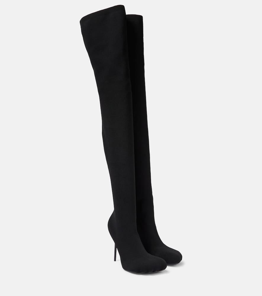 Balenciaga Anatomic Over-the-knee Sock Boots in Black | Lyst