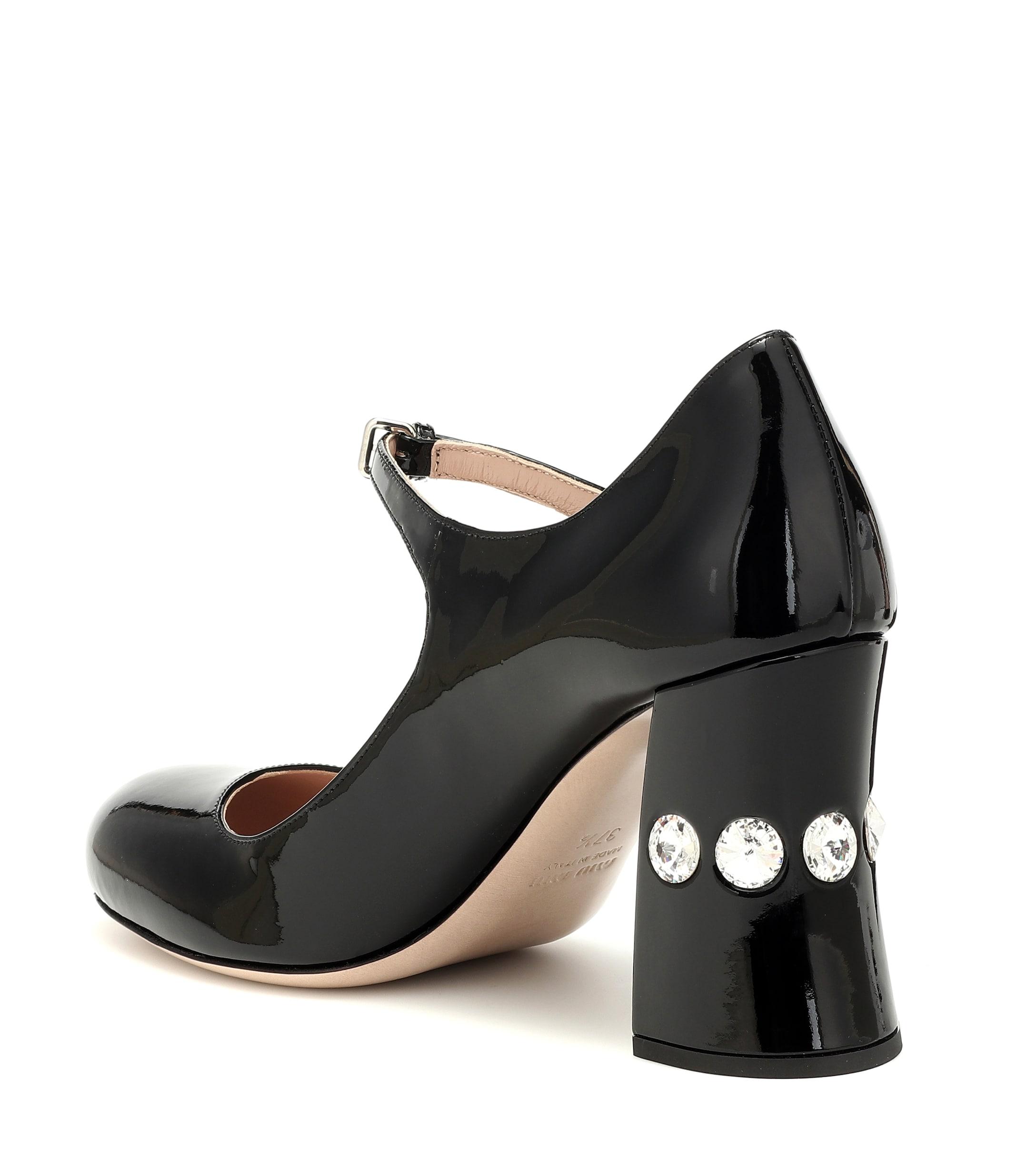 miu miu black mary janes