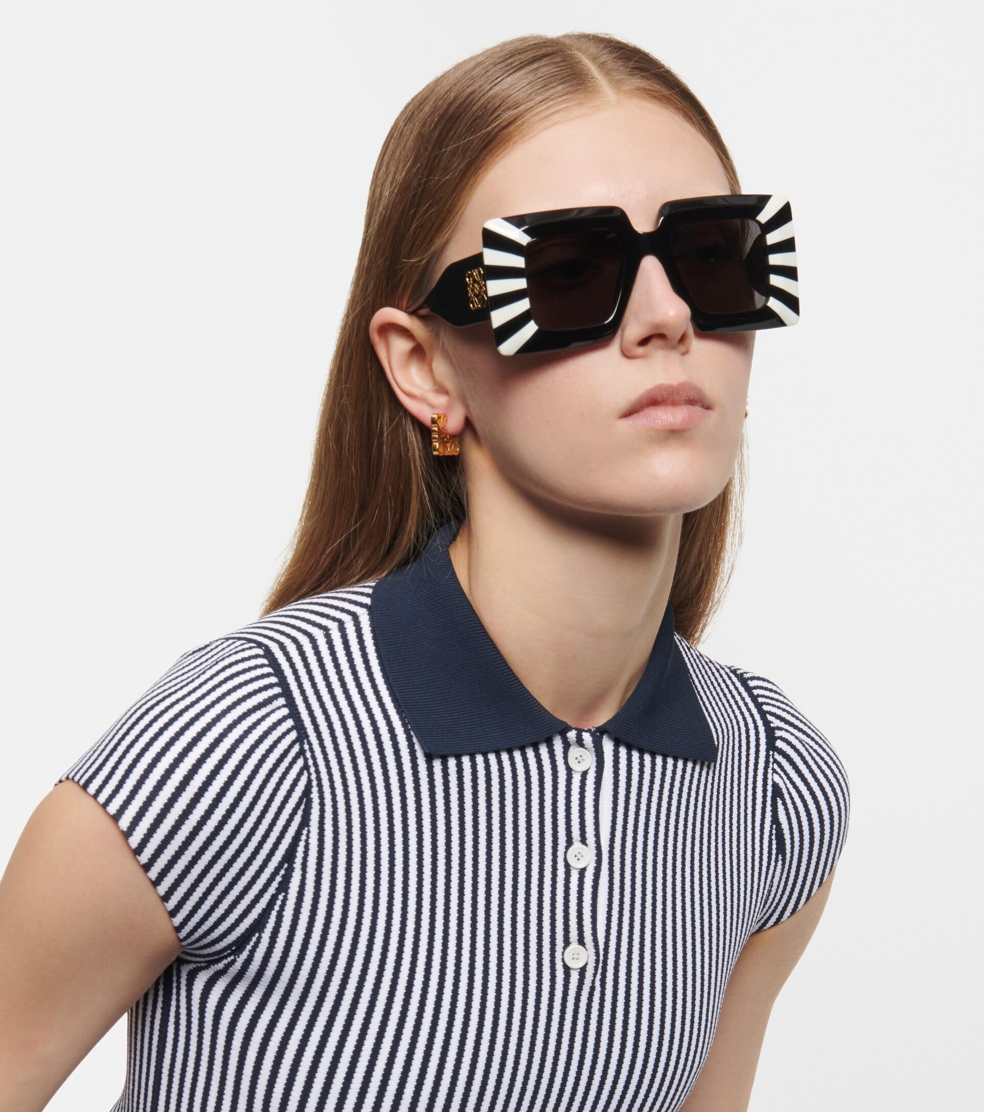 Anagram Flat Brow Sunglasses in Black - Loewe