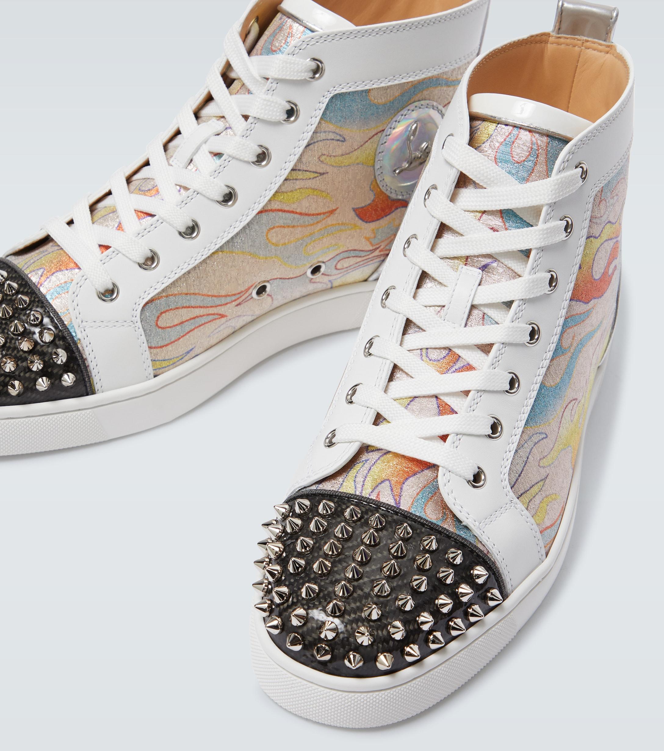 Christian Louboutin Lou Spikes Orlato Sneakers for Men - Lyst