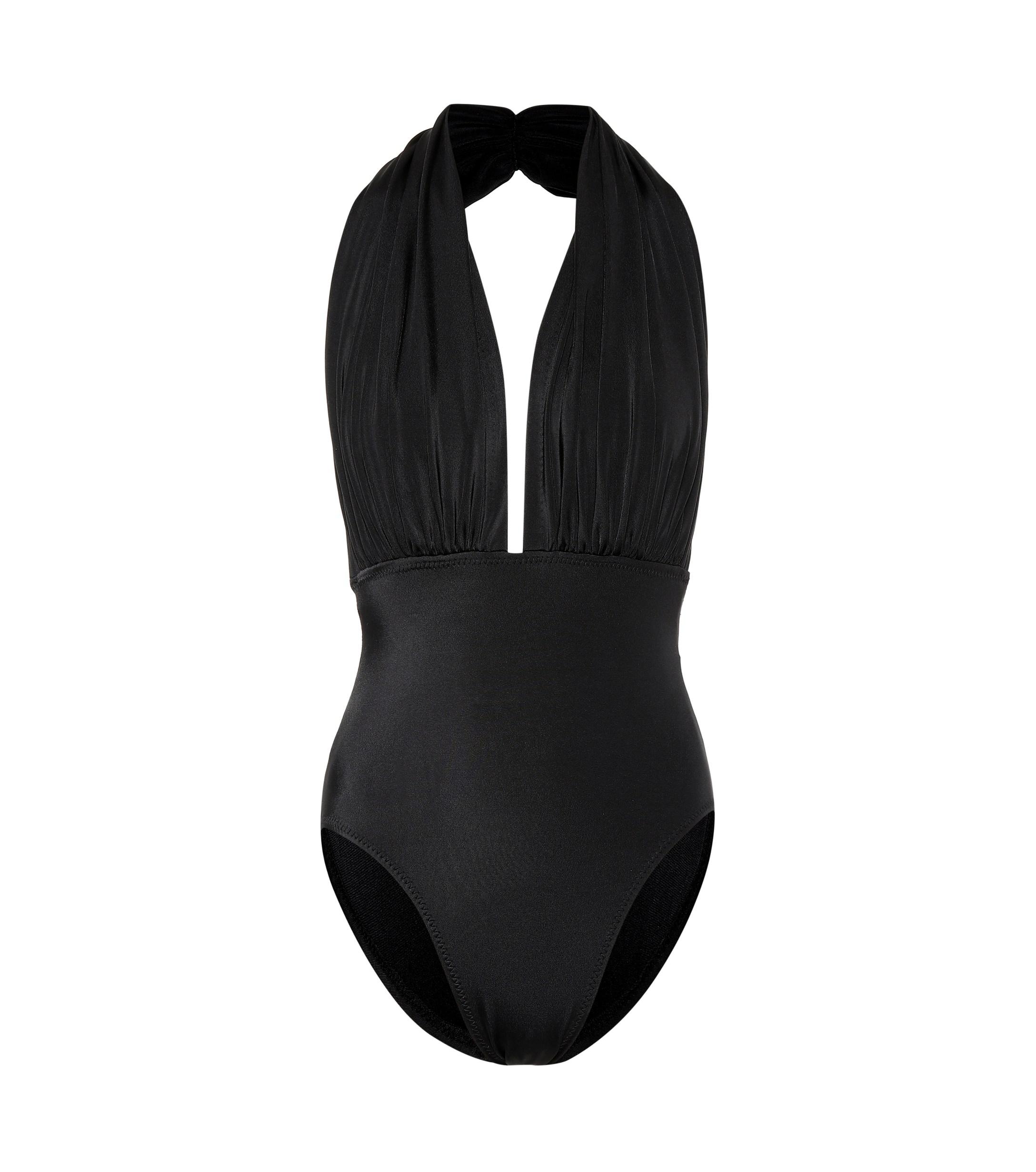 Norma Kamali Mio Swimsuit in Black - Lyst