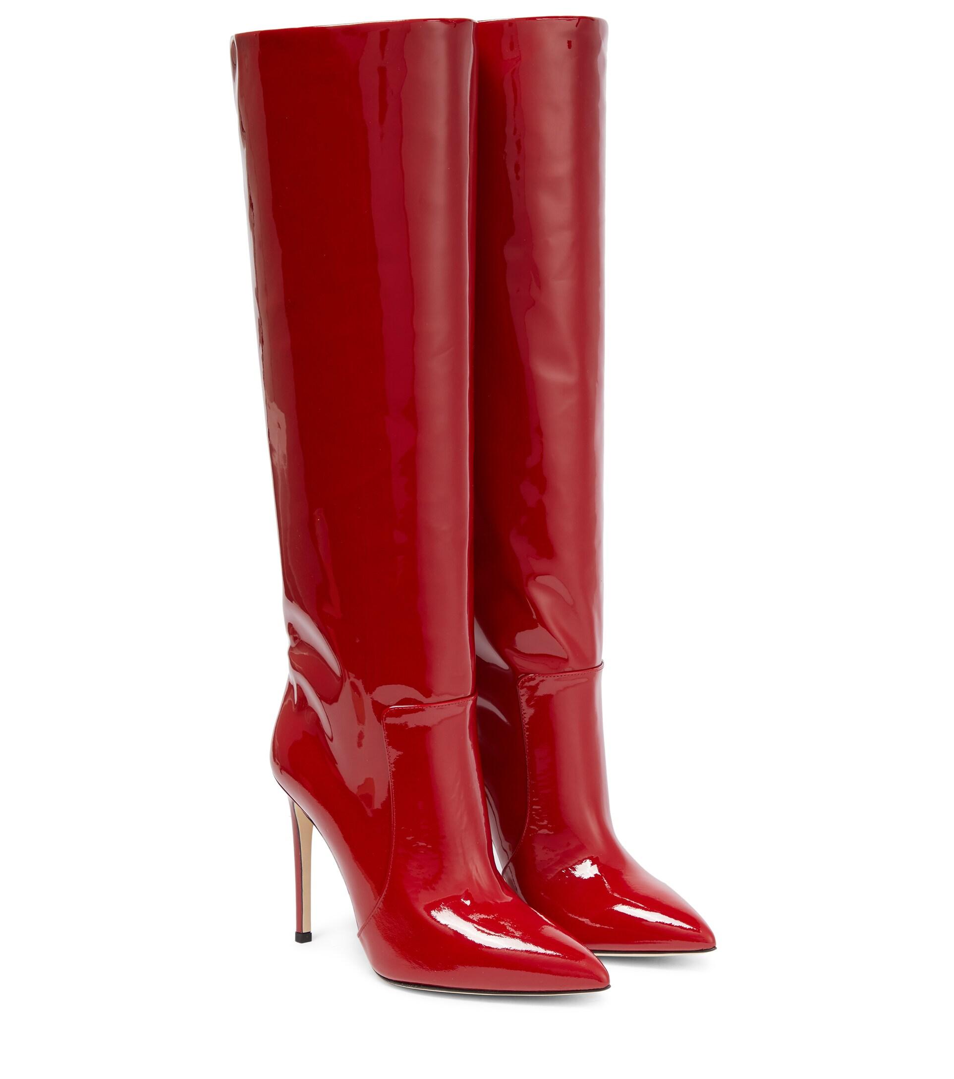 Paris Texas Patent Leather Kneehigh Boots in Red Lyst