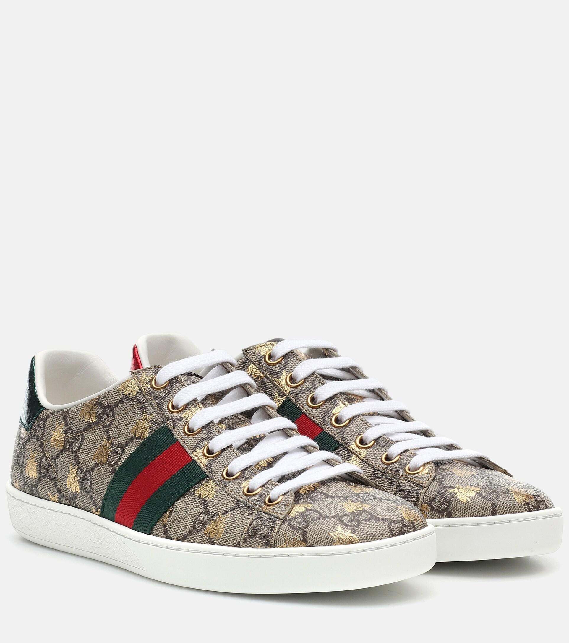 Ace gg supreme top sneaker with bees