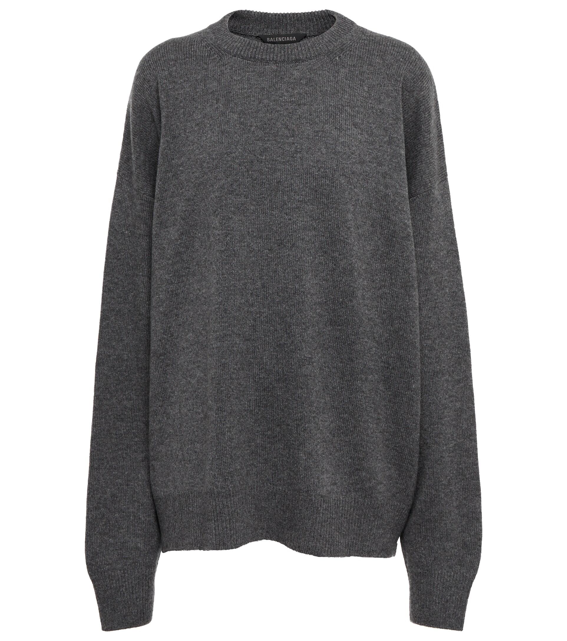 balenciaga sweater mens grey