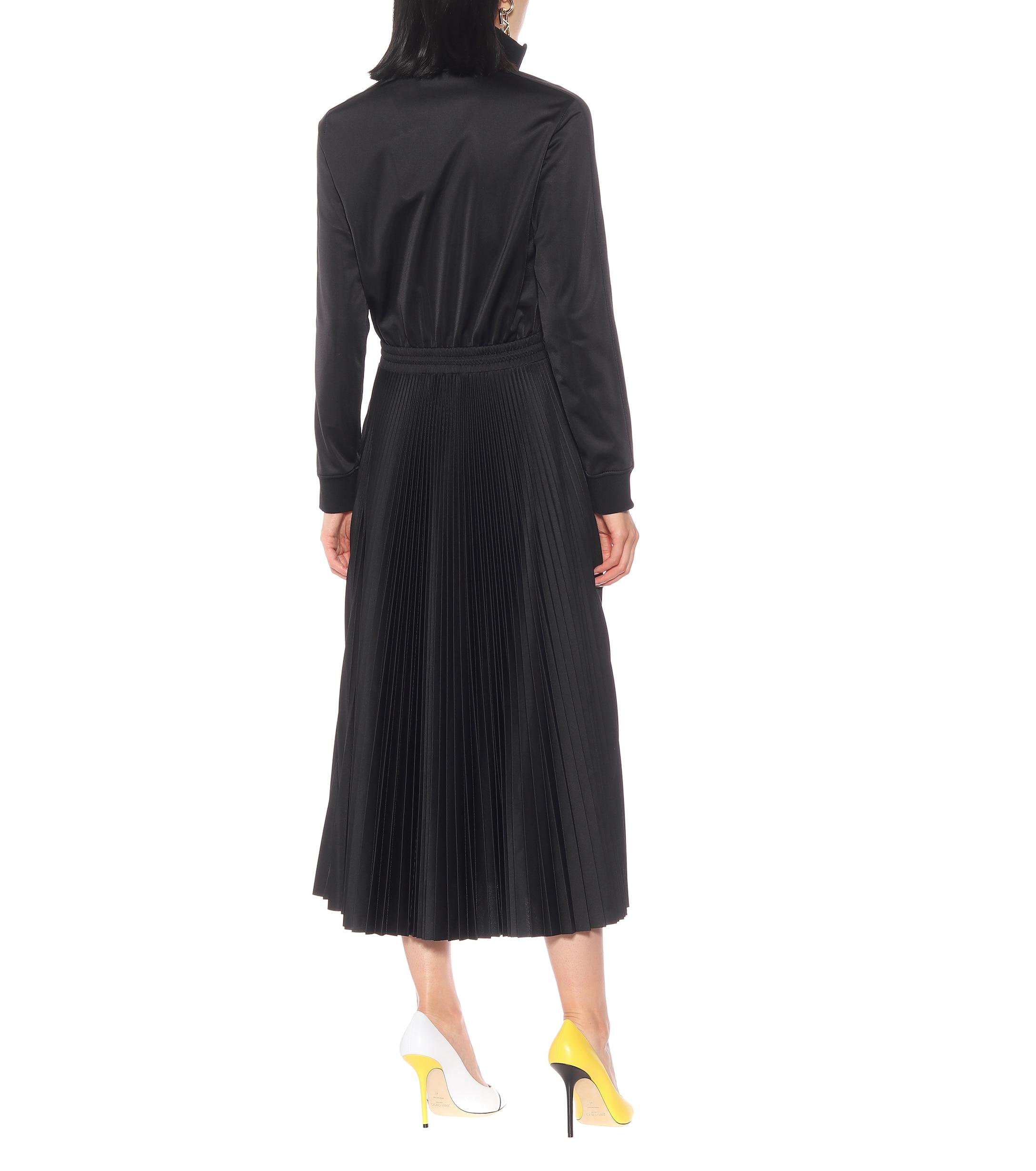 Valentino Vltn Jersey Maxi Dress in Black | Lyst